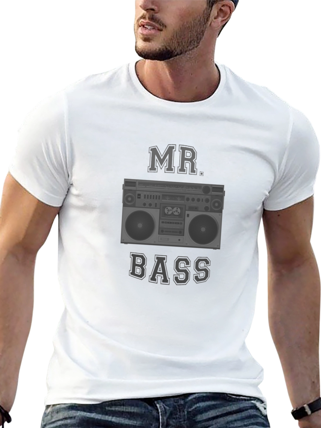 MR. BASS Boombox Graphic T-Shirt