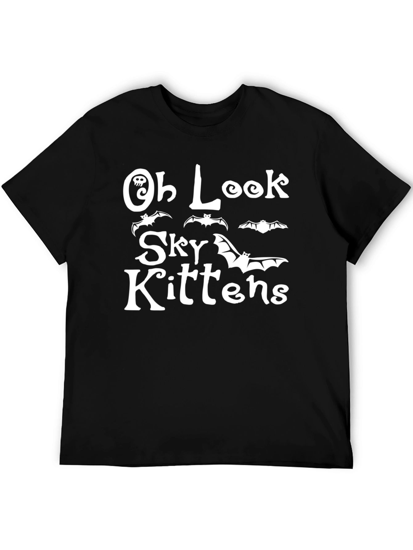 Oh Look Sky Kittens Bat Graphic T-Shirt