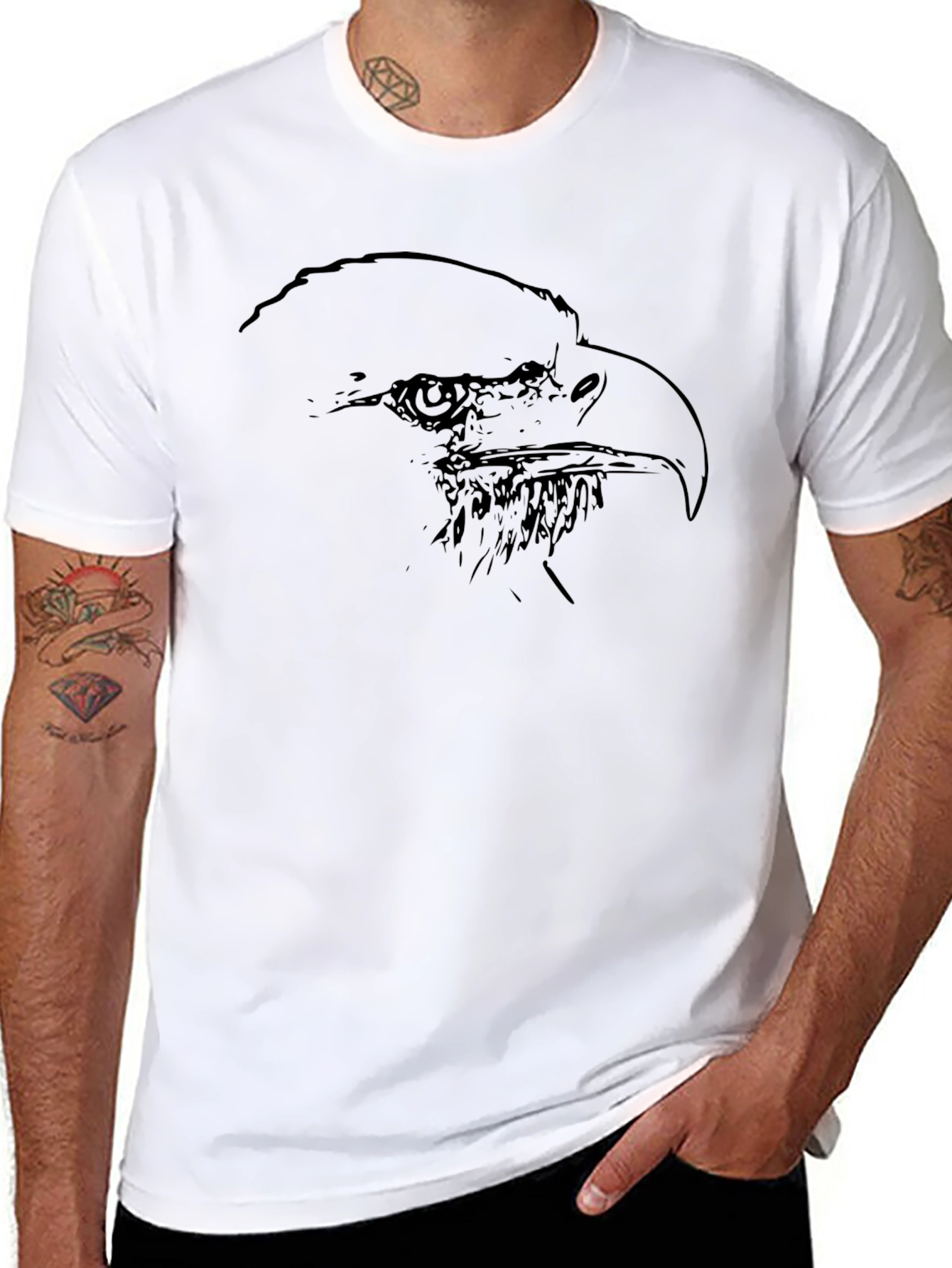 Eagle Graphic Tee - Classic Black