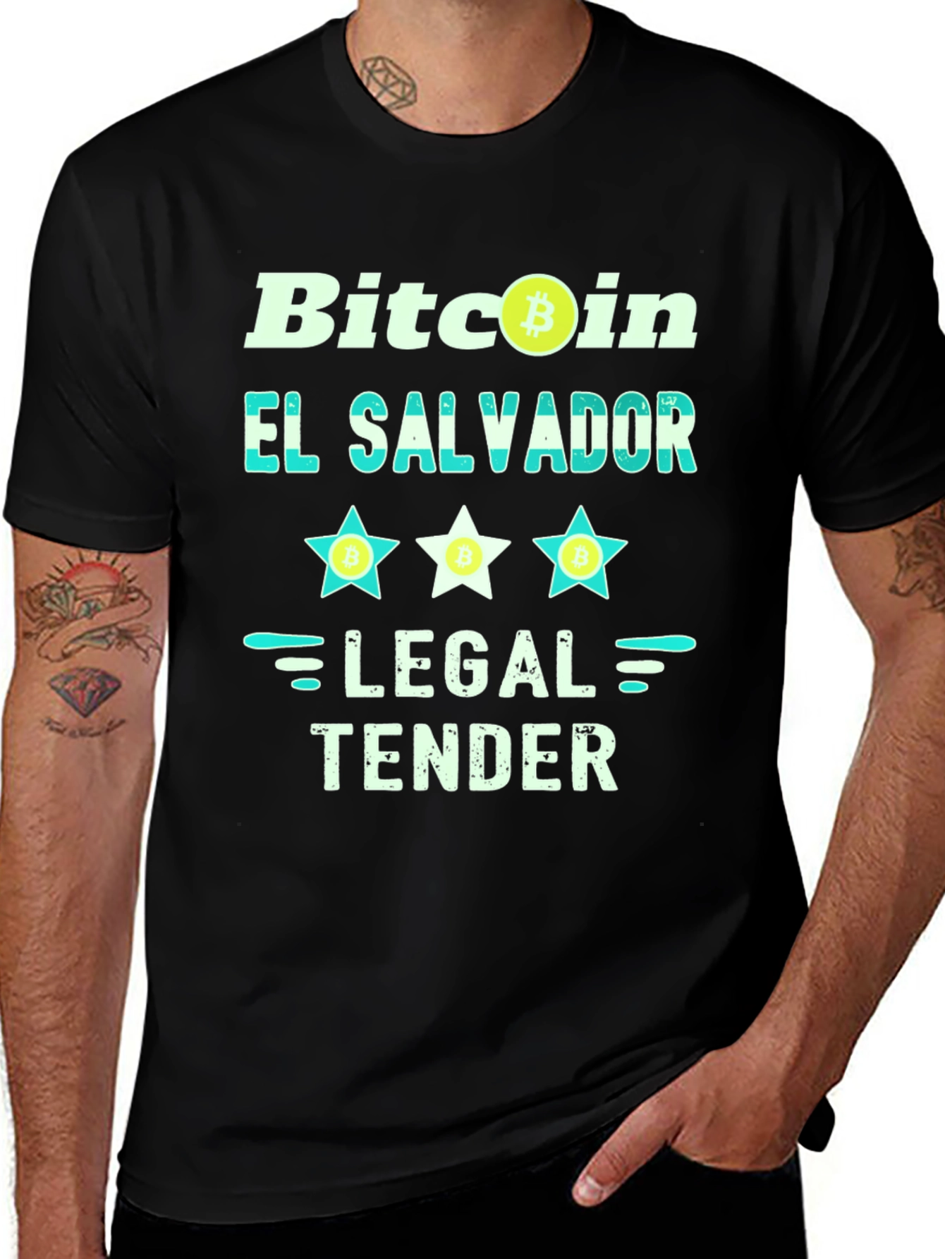 Bitcoin El Salvador Legal Tender Graphic Tee