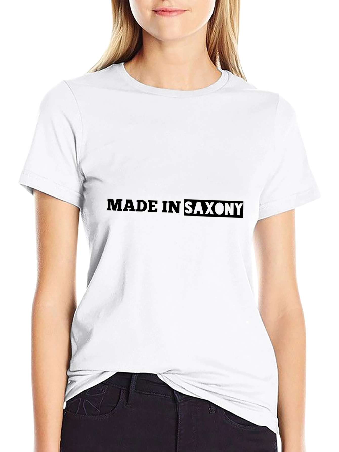 Made in Saxony Black T-Shirt Casual Wear