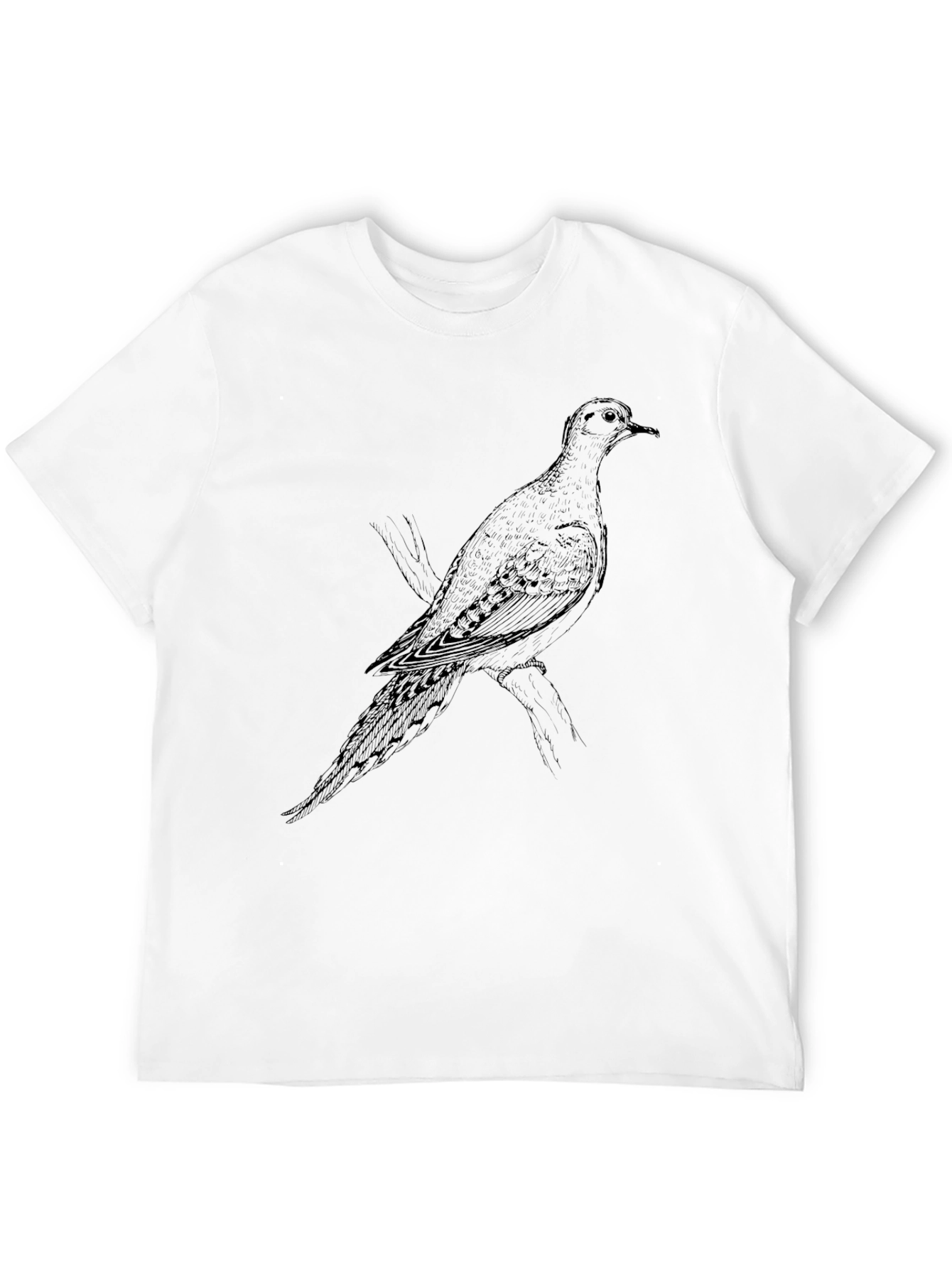 Dove Graphic Print T-Shirt - Black