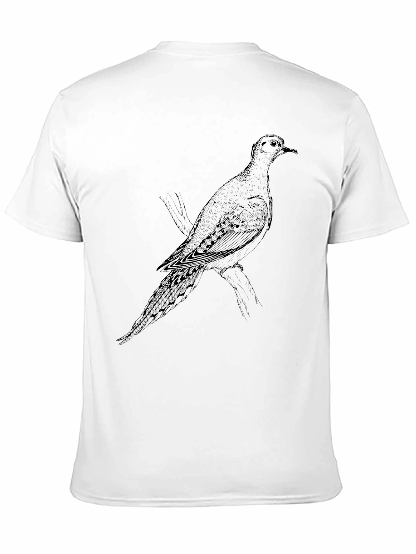Dove Graphic Print T-Shirt - Black