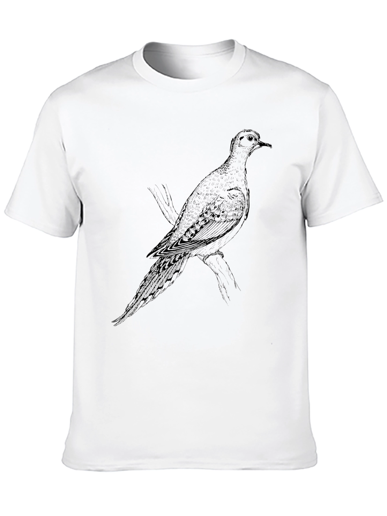 Dove Graphic Print T-Shirt - Black