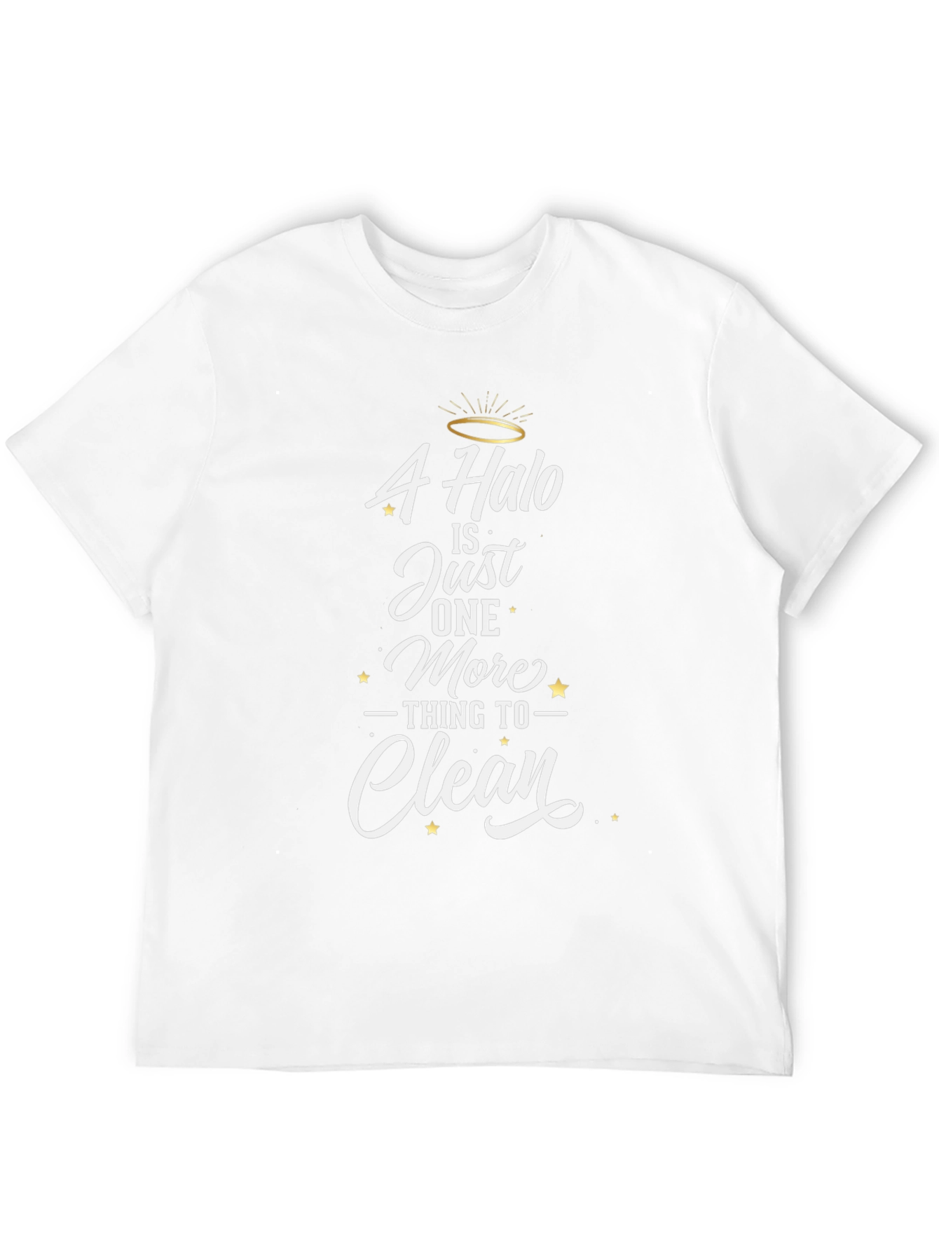 Halo Cleaning Funny T-Shirt - Black