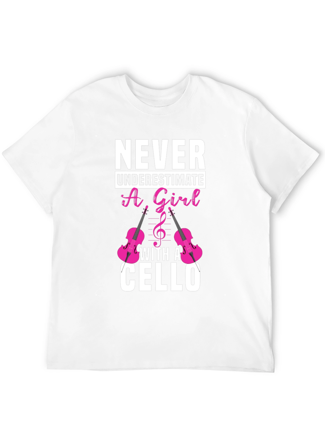 Never Underestimate a Girl with a Cello T-Shirt
