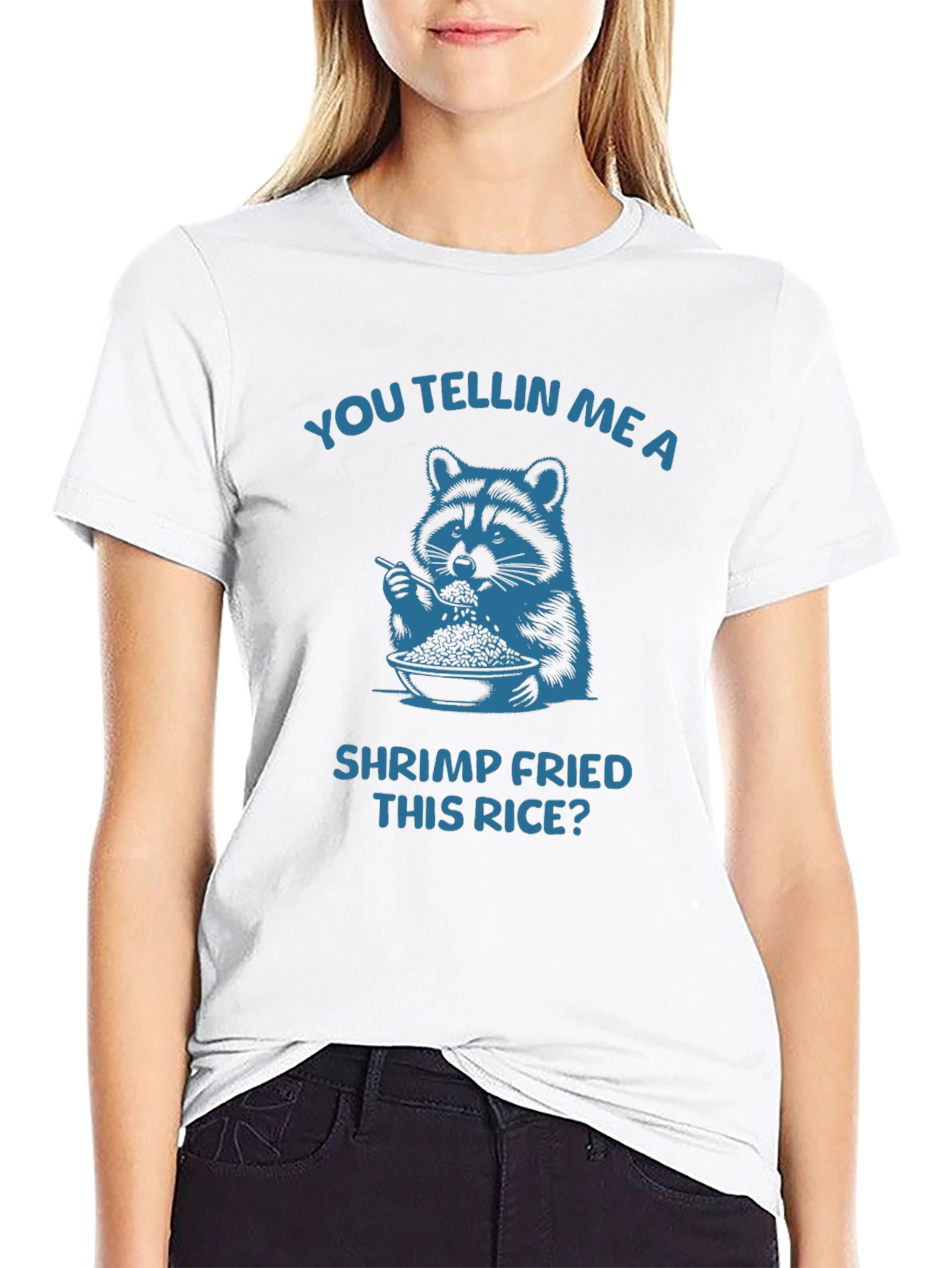 Shrimp Fried This Rice? Mens Graphic Tee