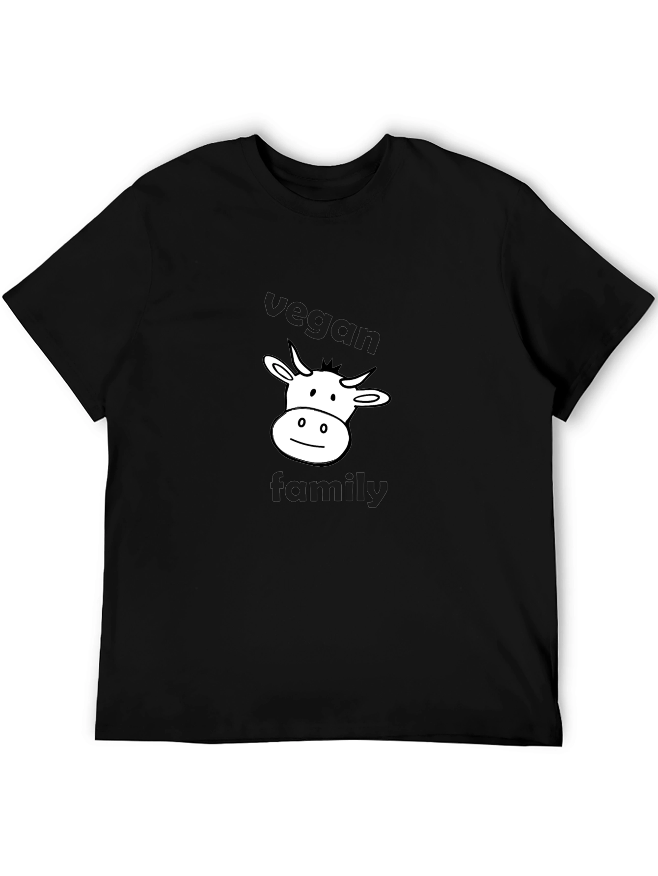 Vegan Family Cow Graphic T-Shirt - Unisex