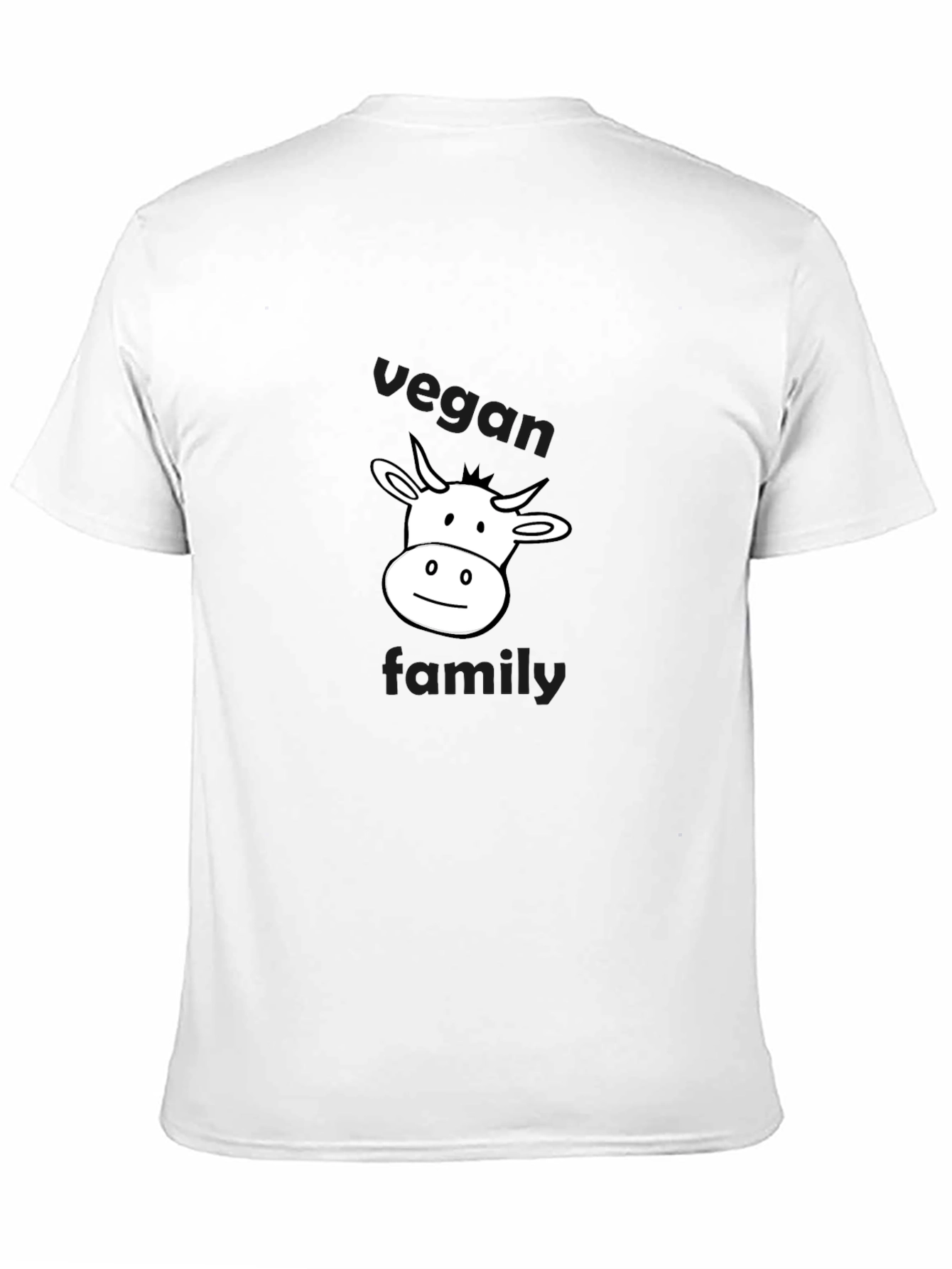 Vegan Family Cow Graphic T-Shirt - Unisex