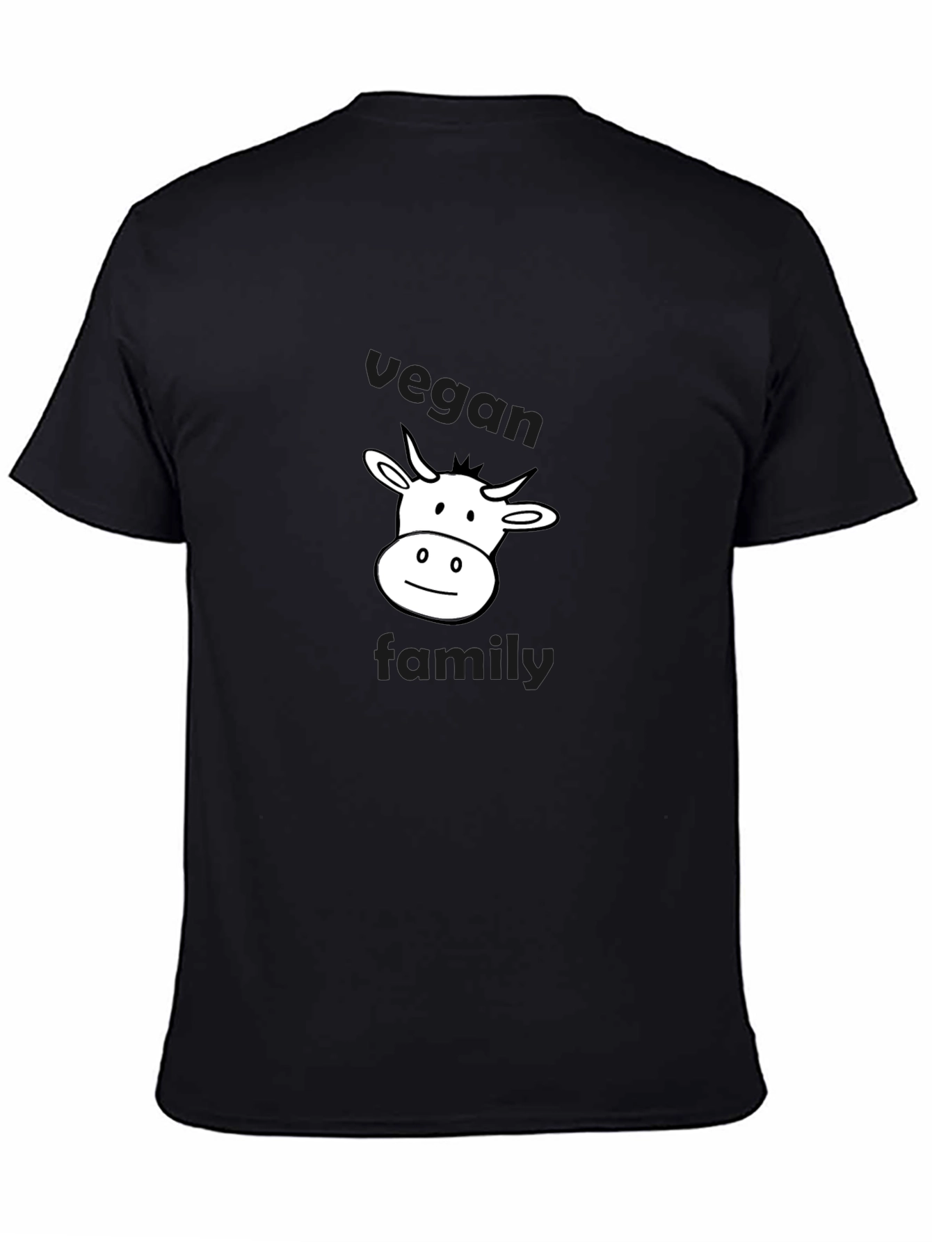 Vegan Family Cow Graphic T-Shirt - Unisex