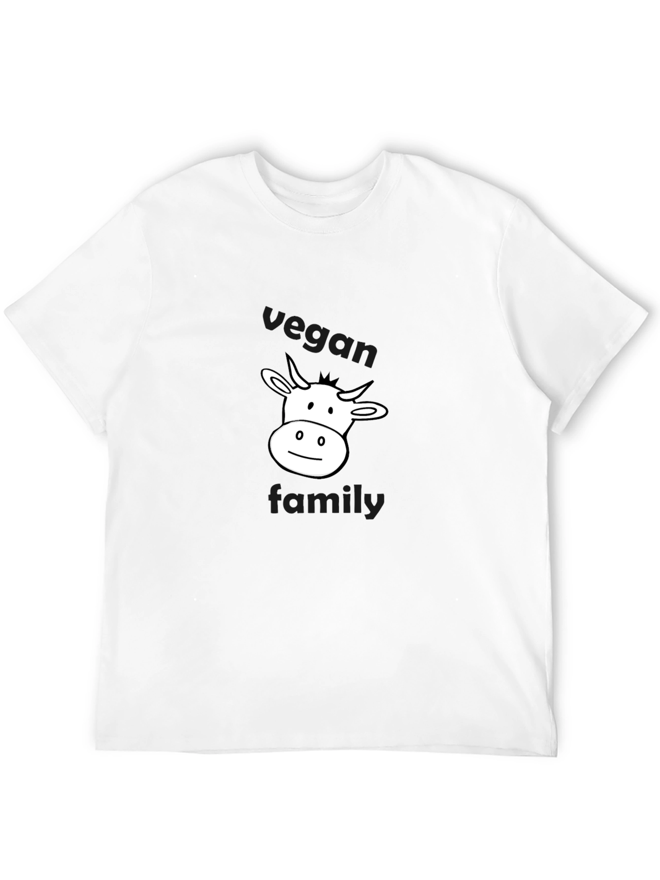 Vegan Family Cow Graphic T-Shirt - Unisex