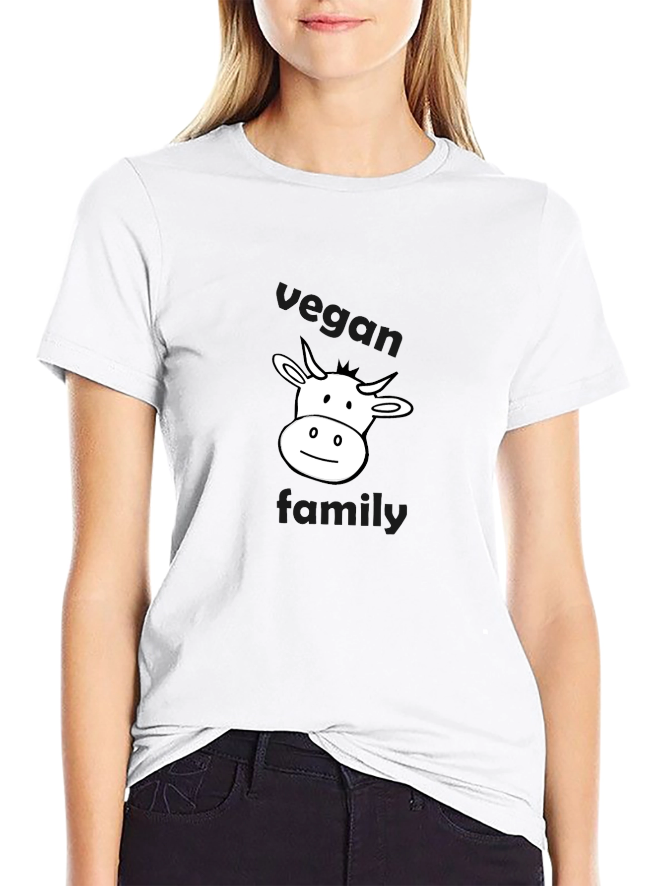 Vegan Family Cow Graphic T-Shirt - Unisex