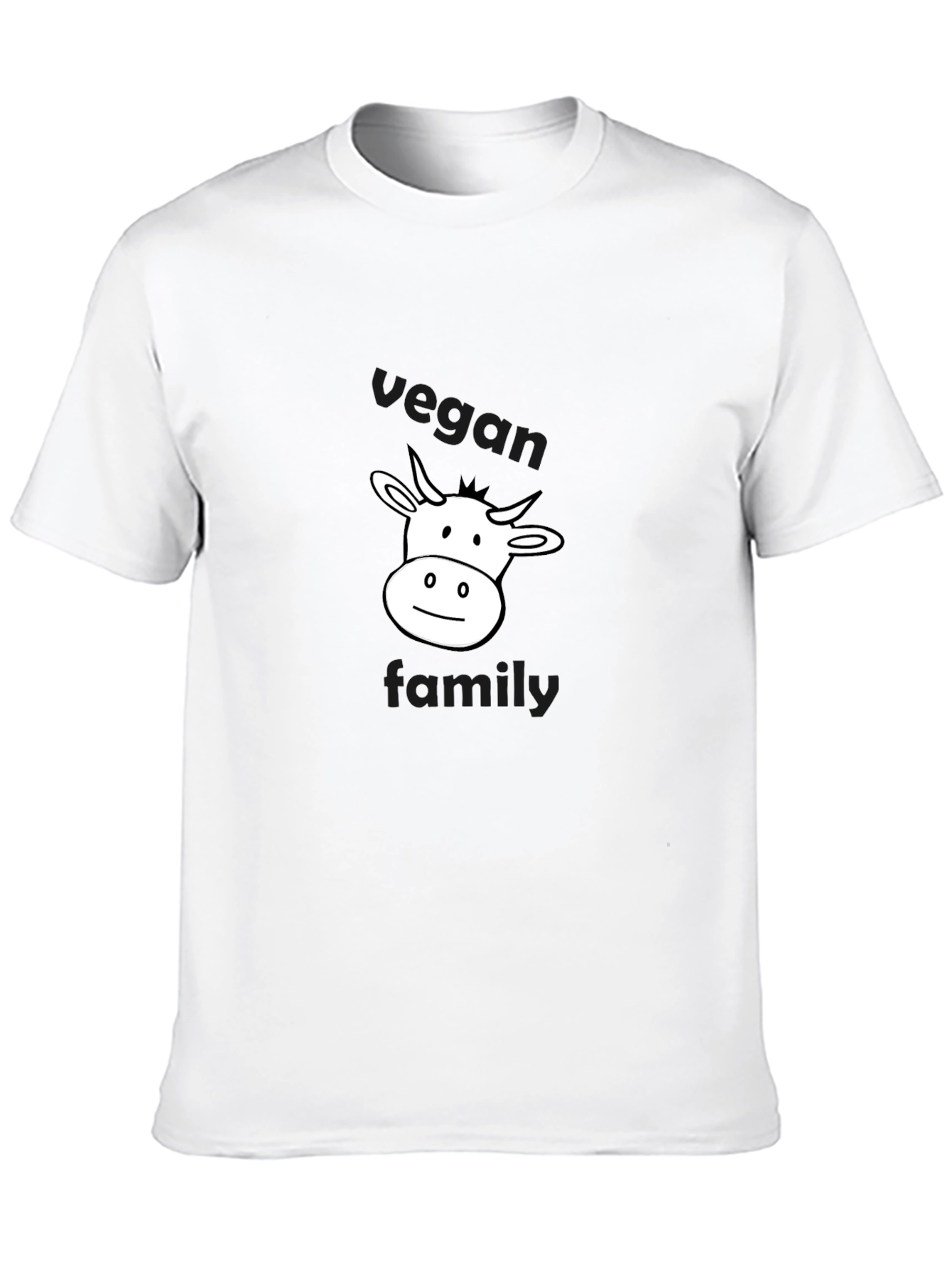 Vegan Family Cow Graphic T-Shirt - Unisex