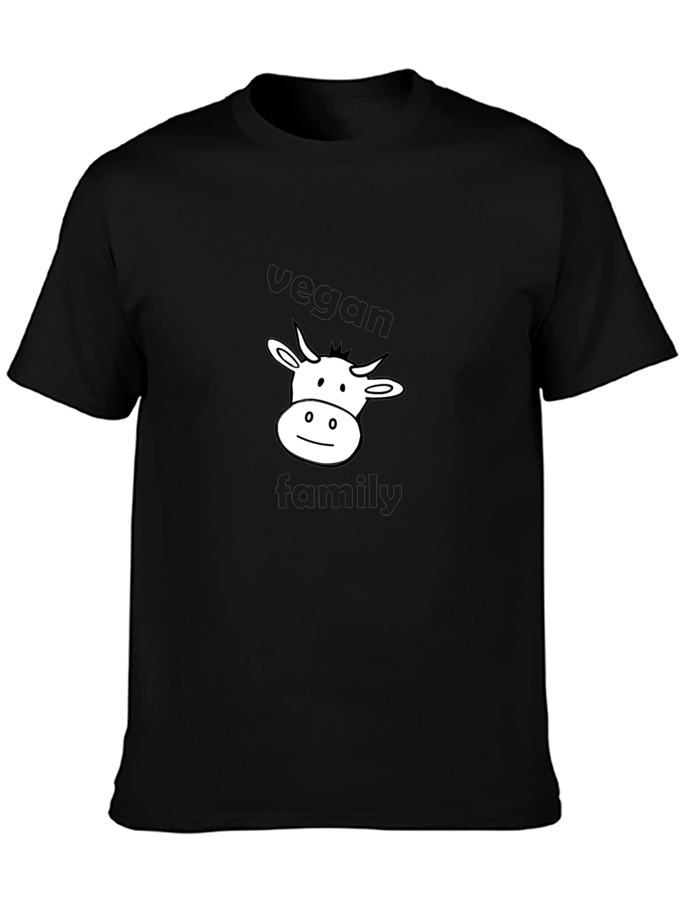 Vegan Family Cow Graphic T-Shirt - Unisex