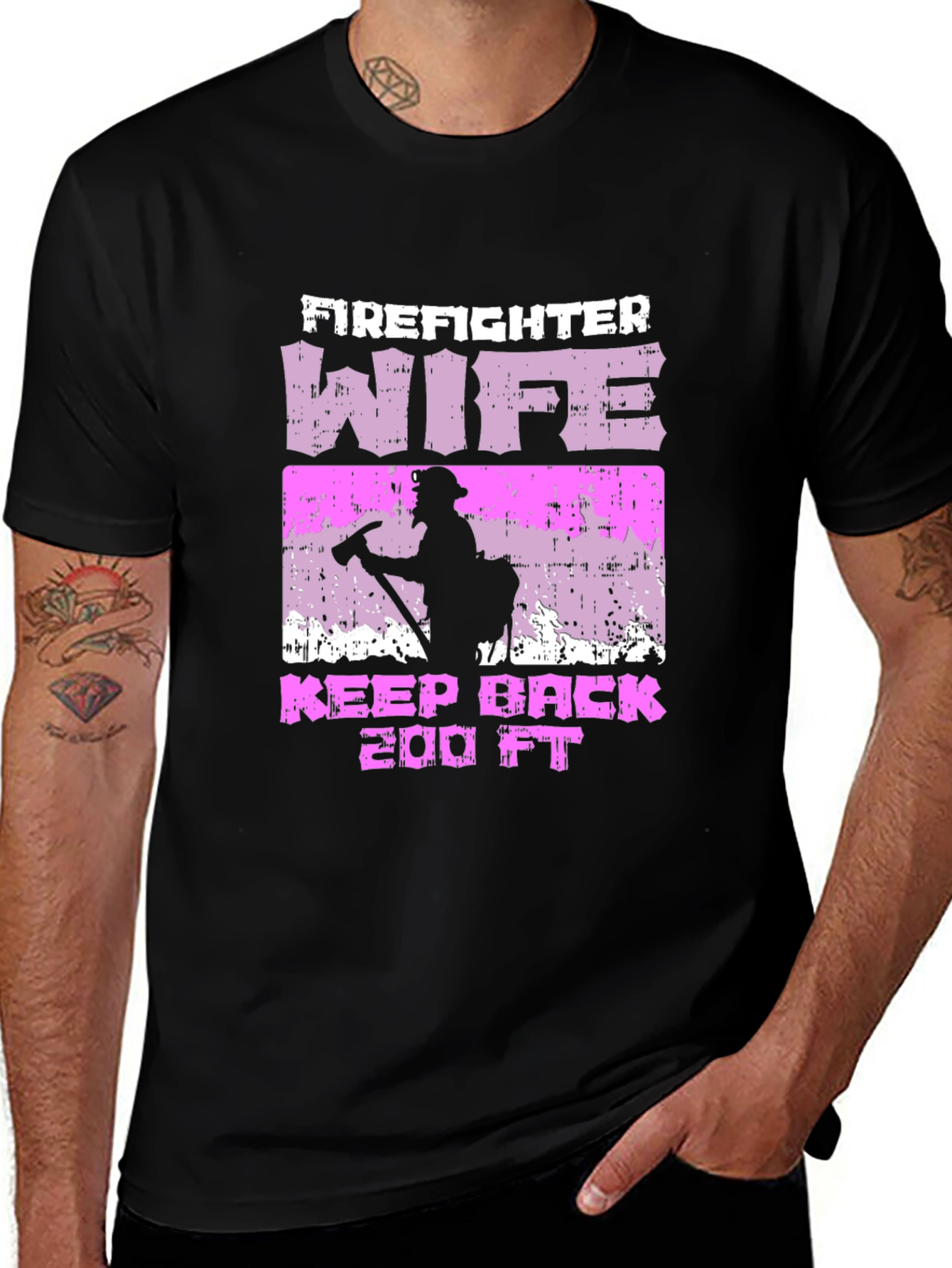 Firefighter Wife Graphic T-Shirt