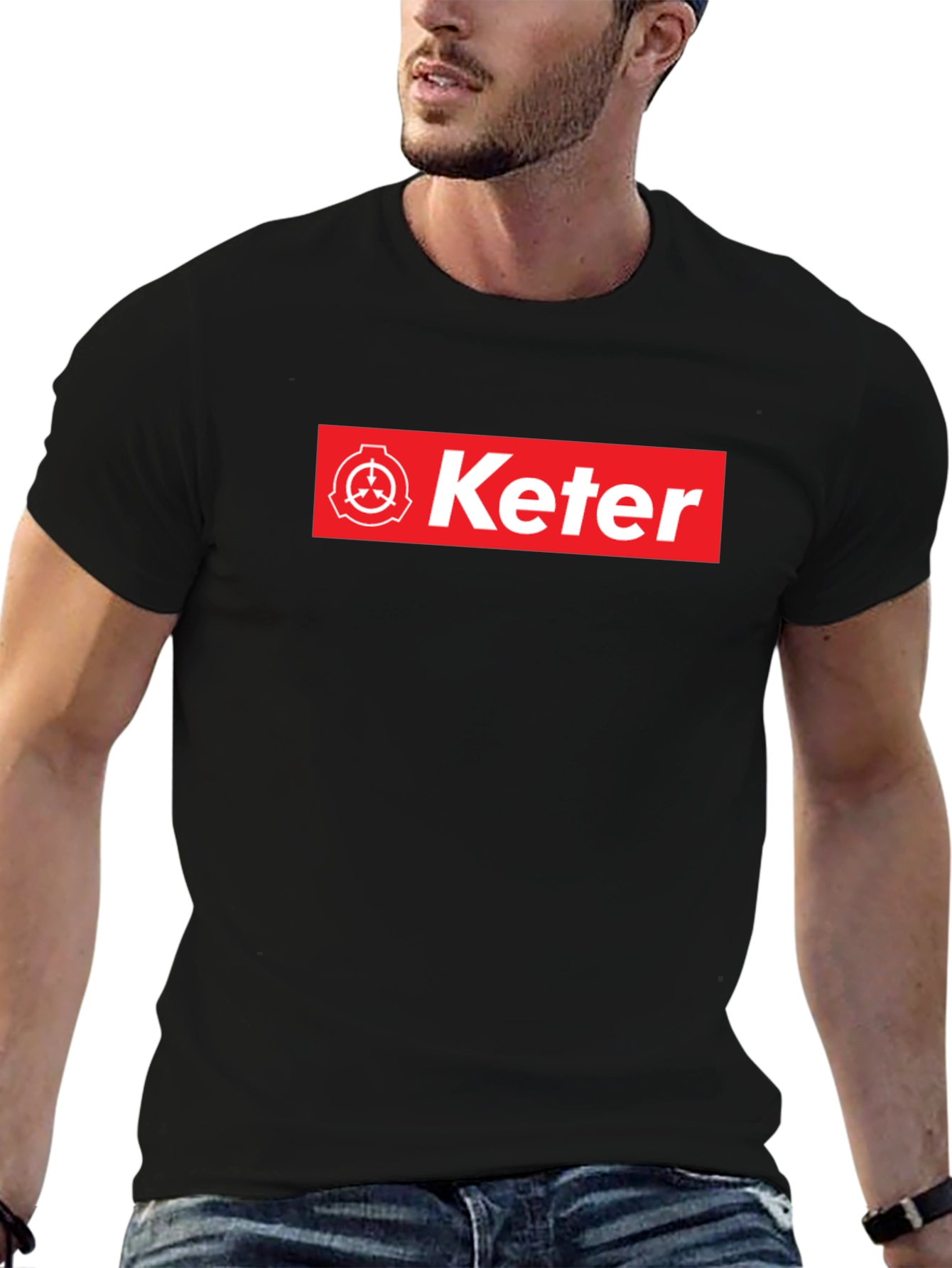 Keter SCP Foundation T-Shirt - Red Box Logo Design