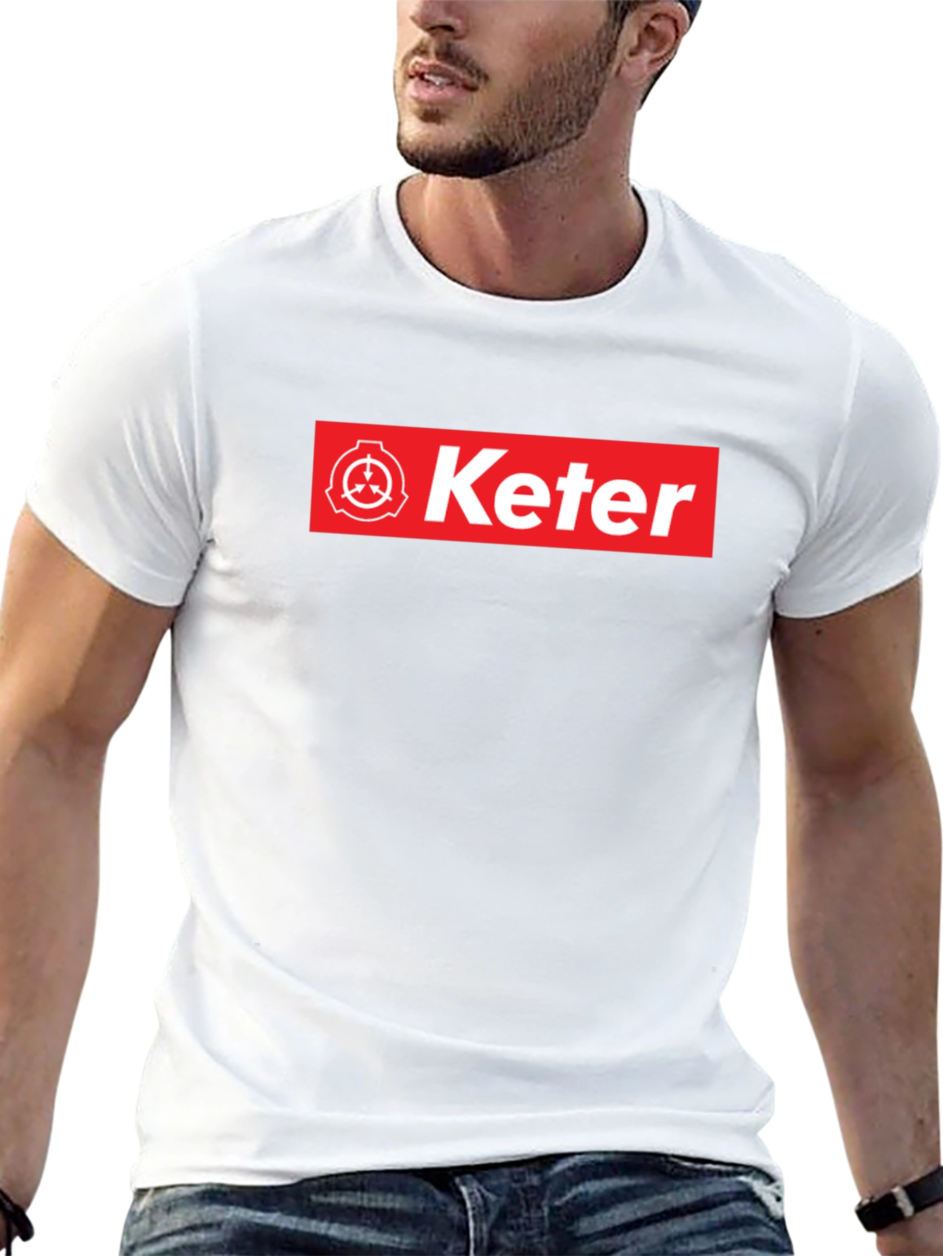 Keter SCP Foundation T-Shirt - Red Box Logo Design