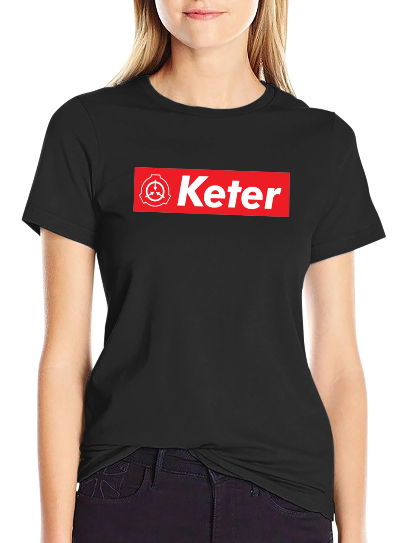 Keter SCP Foundation T-Shirt - Red Box Logo Design
