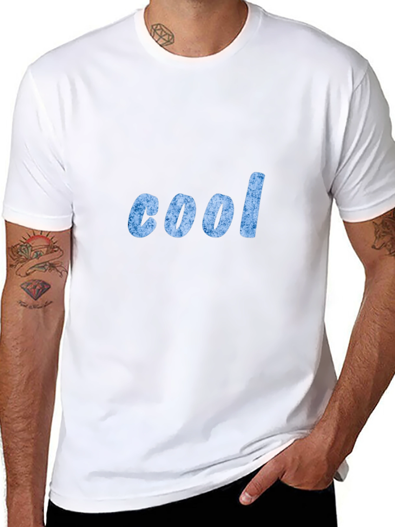 Cool Graphic Print Black T-Shirt
