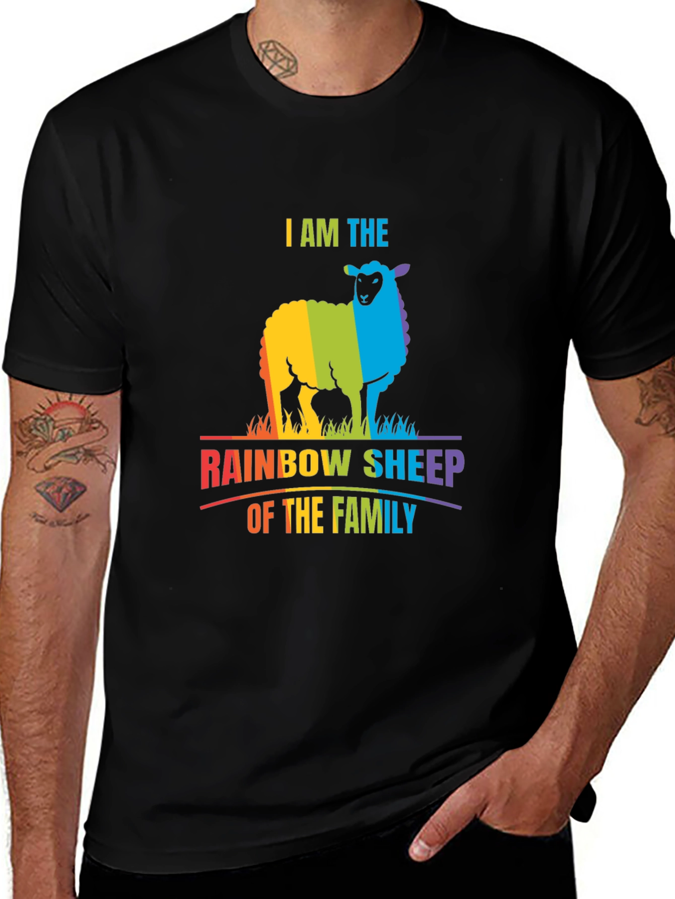 Rainbow Sheep T-Shirt - I Am The Rainbow Sheep