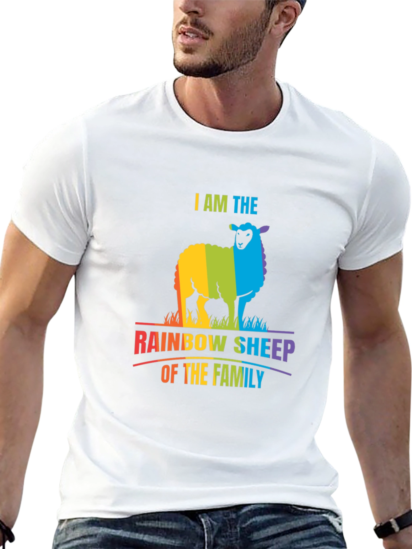 Rainbow Sheep T-Shirt - I Am The Rainbow Sheep