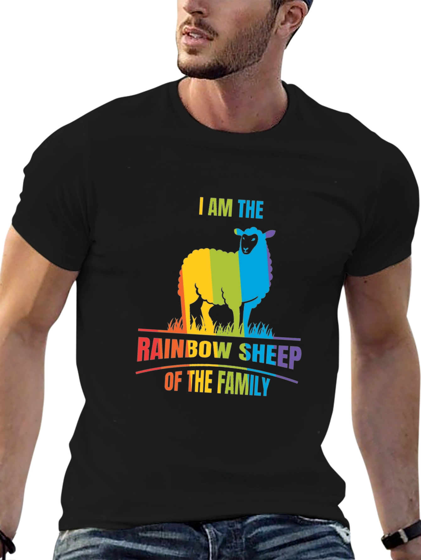Rainbow Sheep T-Shirt - I Am The Rainbow Sheep