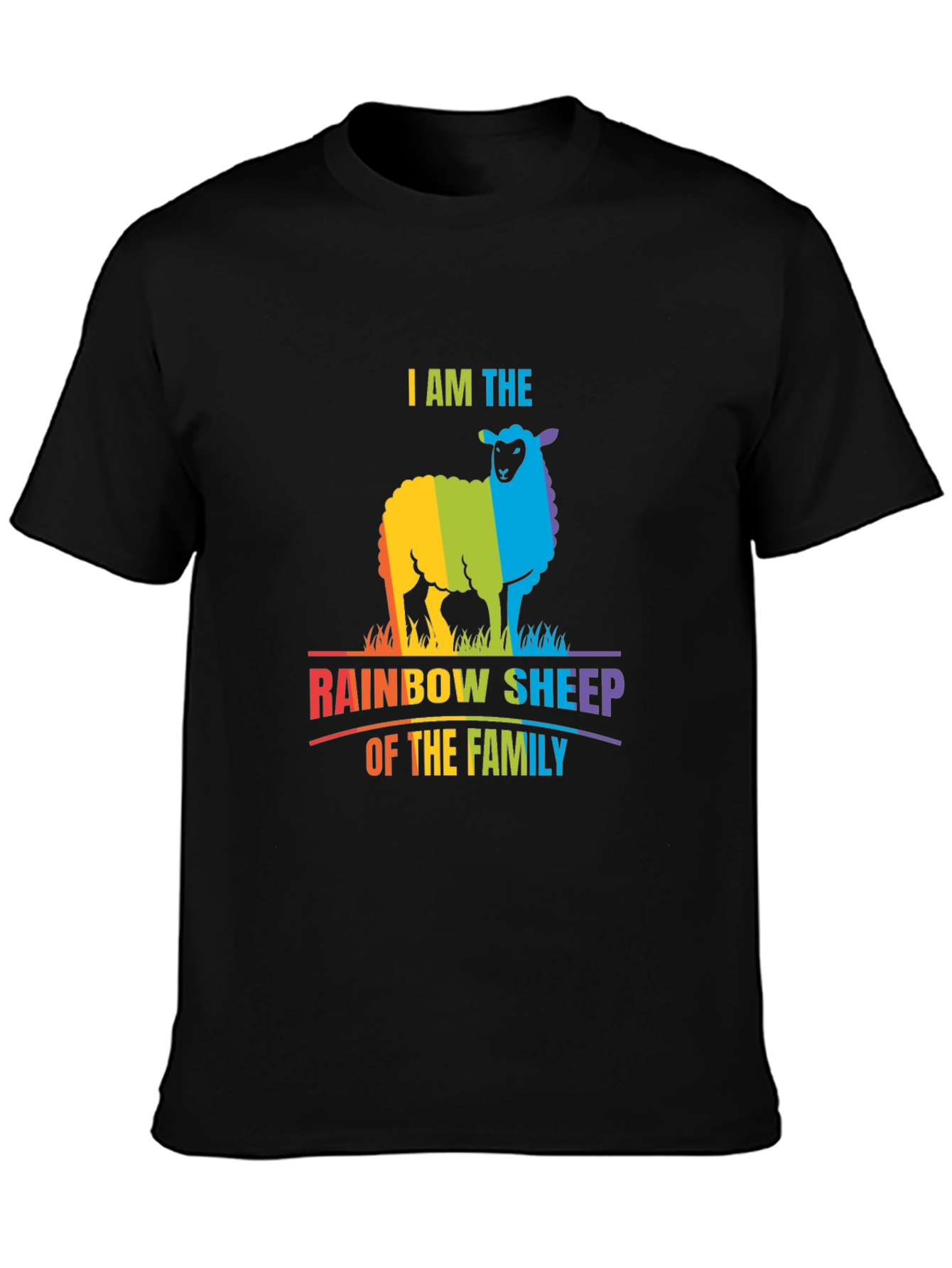 Rainbow Sheep T-Shirt - I Am The Rainbow Sheep