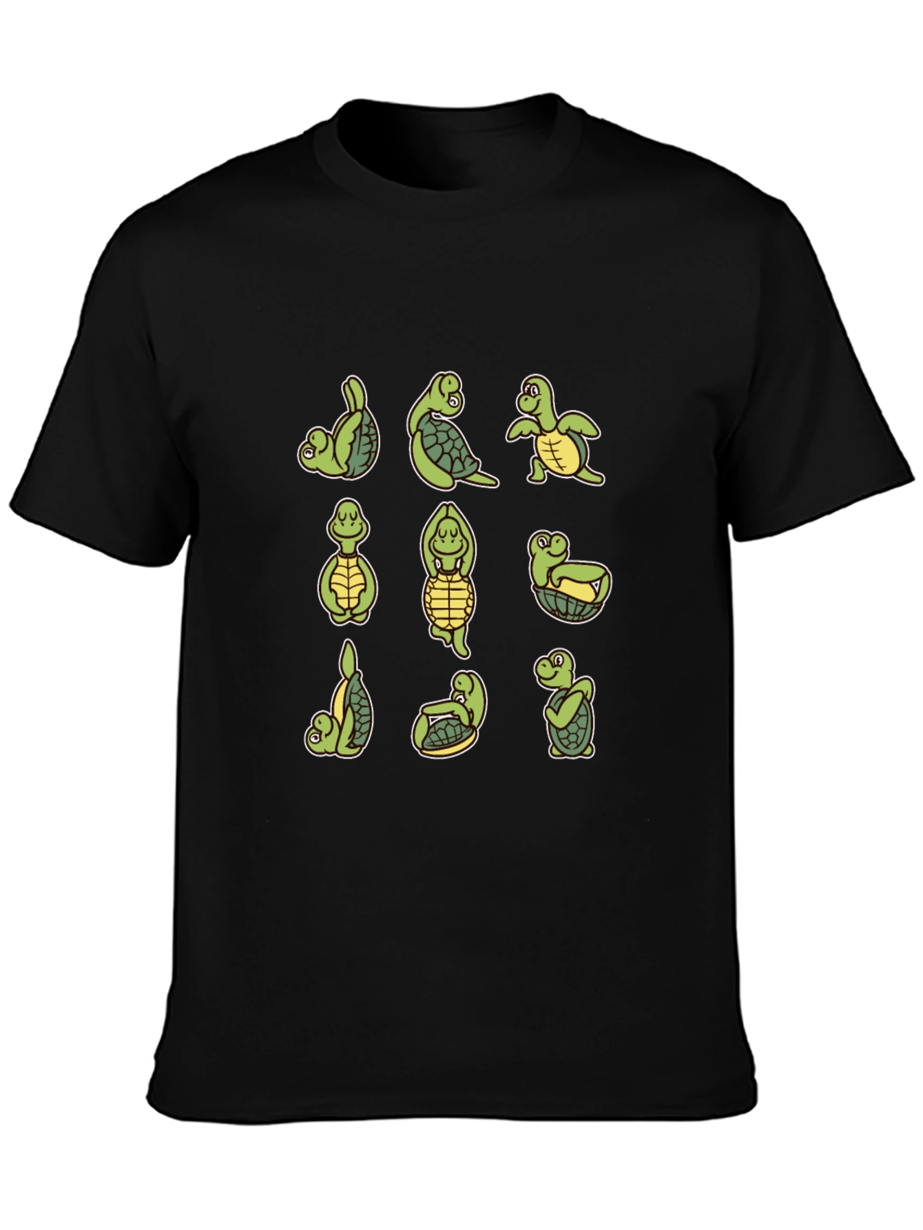 Yoga Turtle T-Shirt - Mens Black Tee