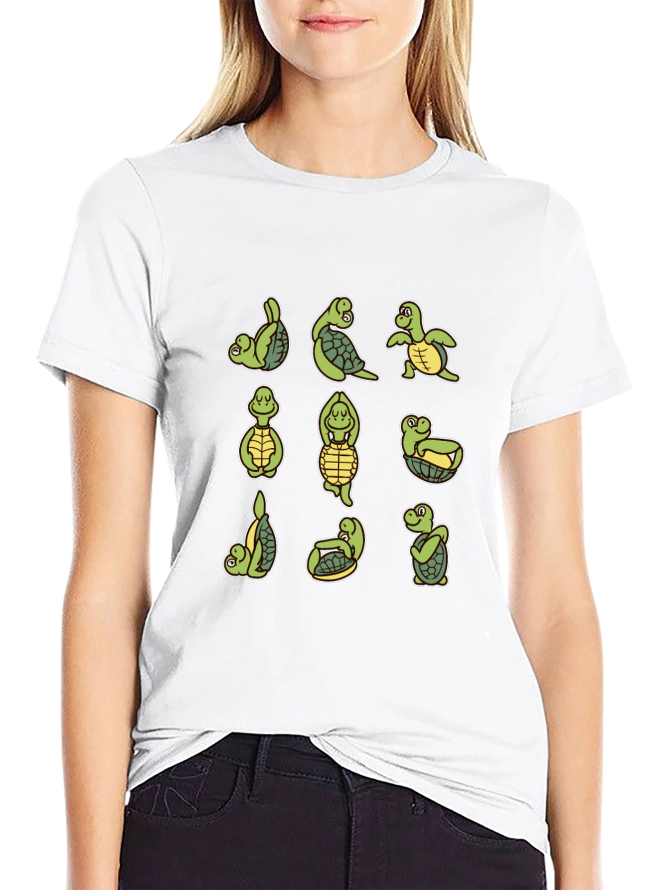 Yoga Turtle T-Shirt - Mens Black Tee