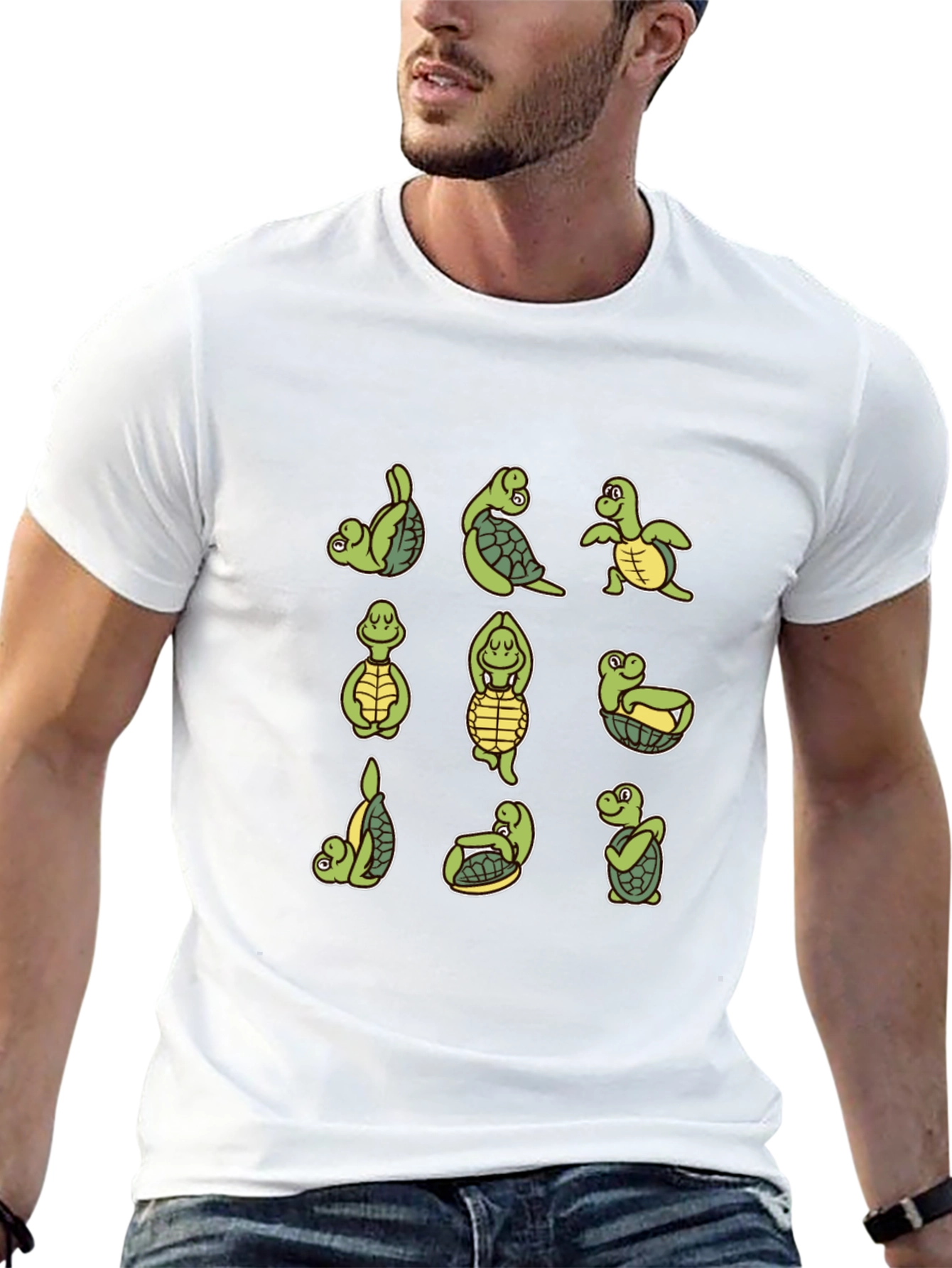 Yoga Turtle T-Shirt - Mens Black Tee