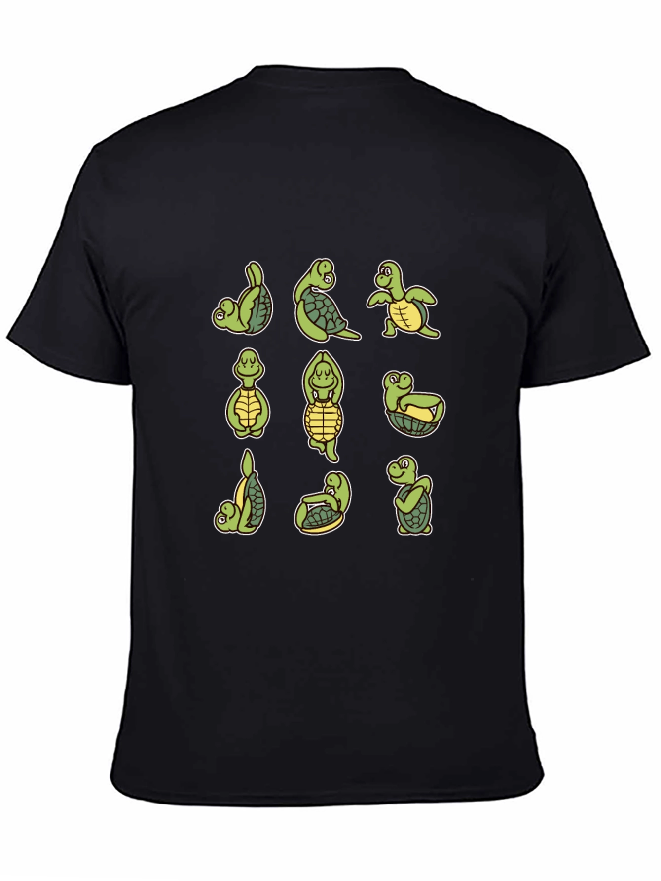 Yoga Turtle T-Shirt - Mens Black Tee