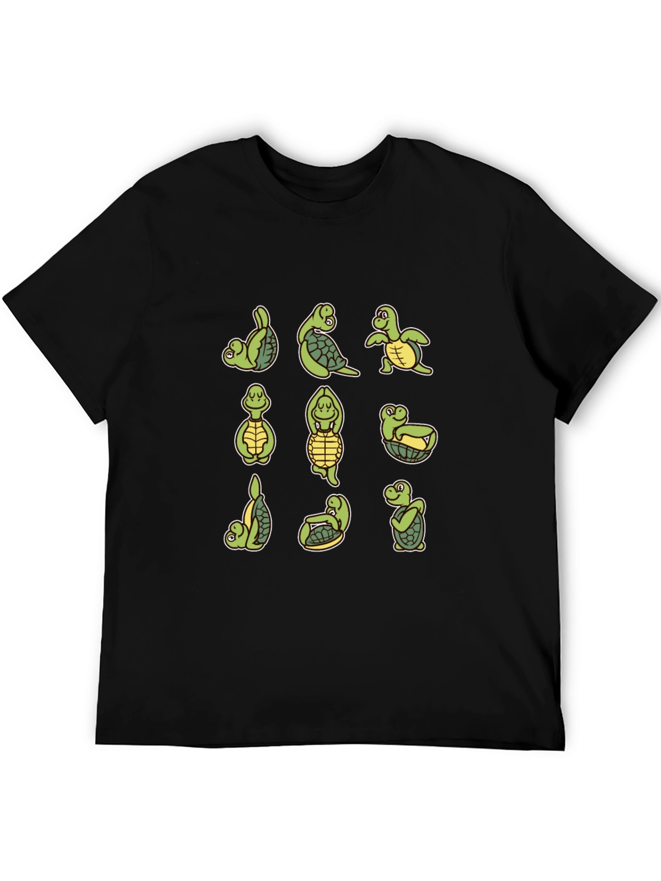 Yoga Turtle T-Shirt - Mens Black Tee
