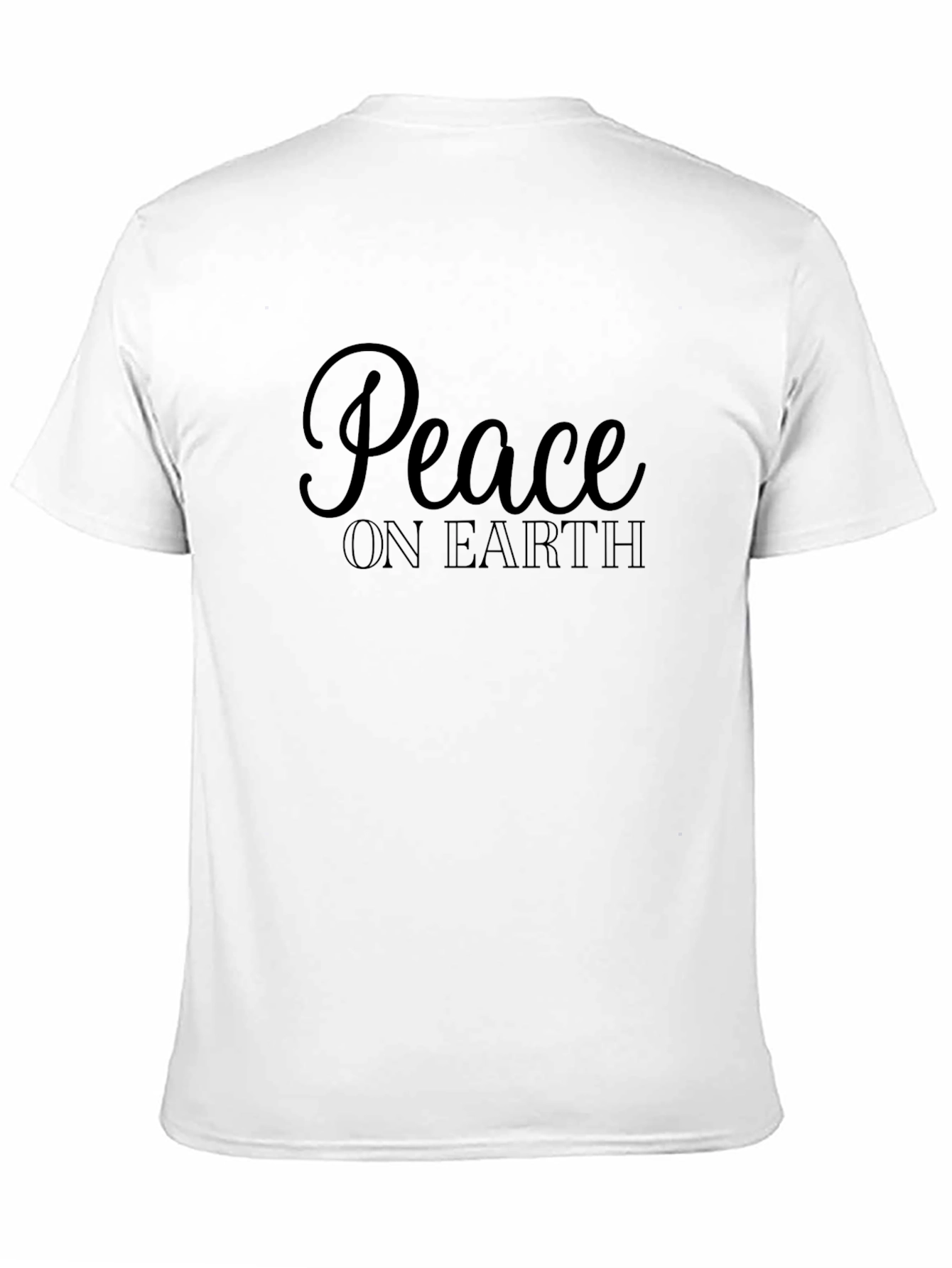 Peace On Earth Black Graphic Tee