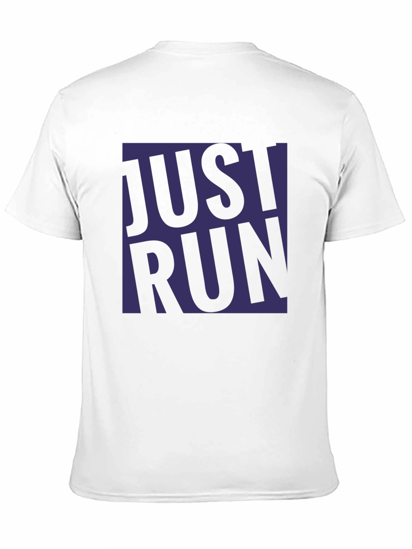 Just Run Graphic T-Shirt - Black Casual Tee