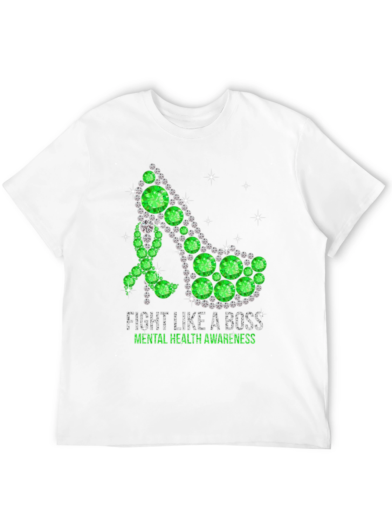 Fight Like A Boss Mental Health Awareness Shoe T-Shirt