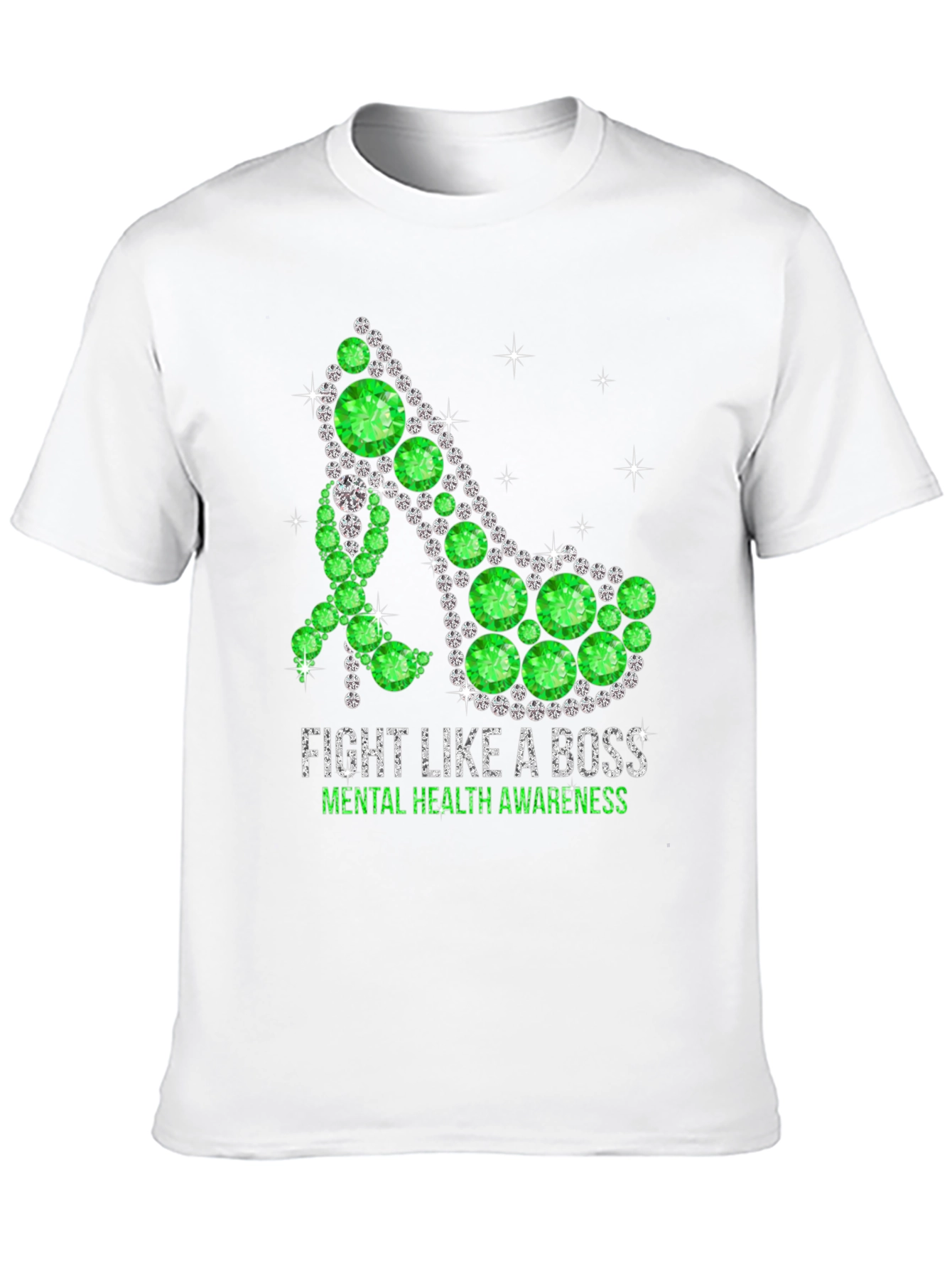 Fight Like A Boss Mental Health Awareness Shoe T-Shirt