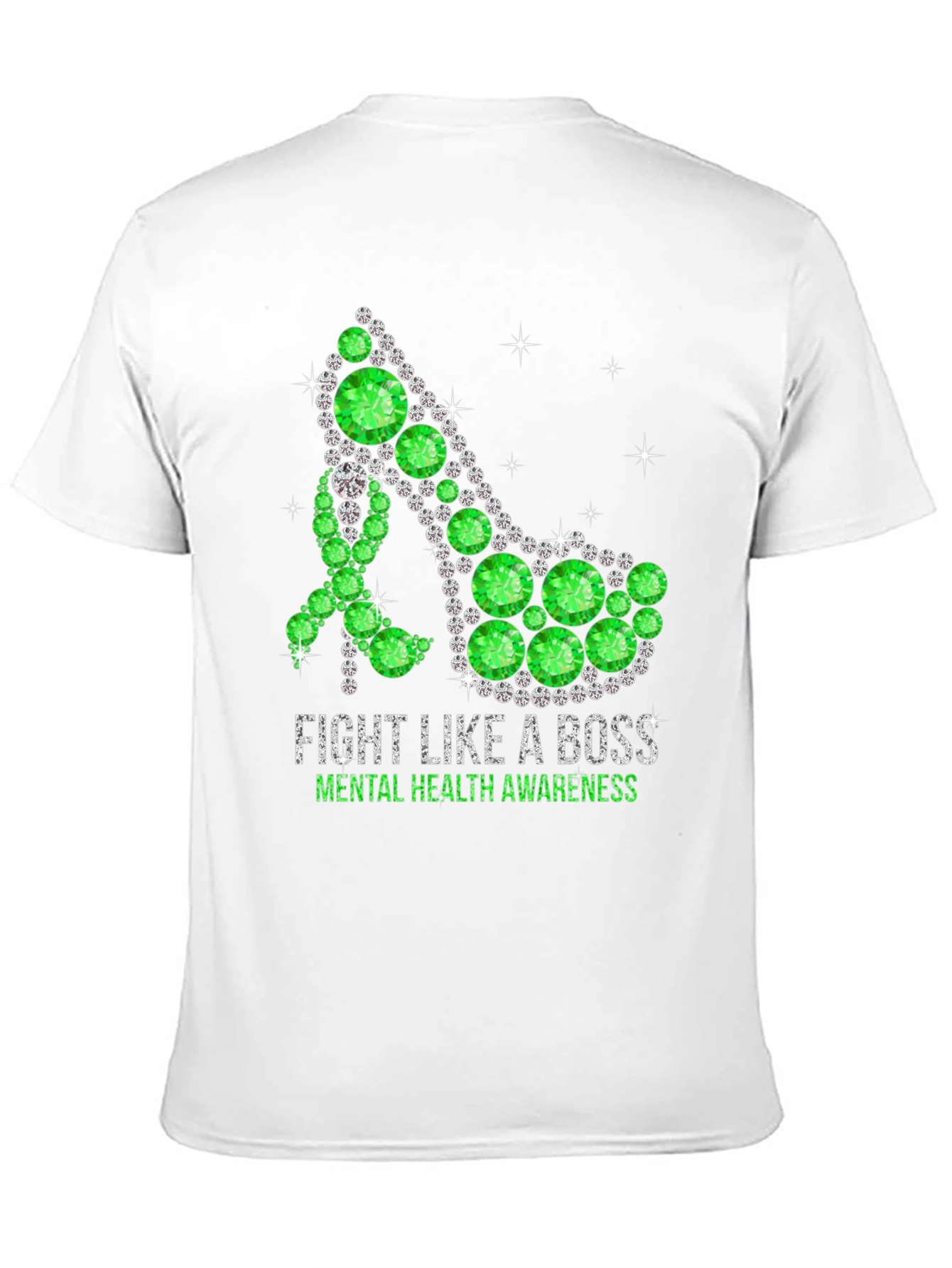 Fight Like A Boss Mental Health Awareness Shoe T-Shirt