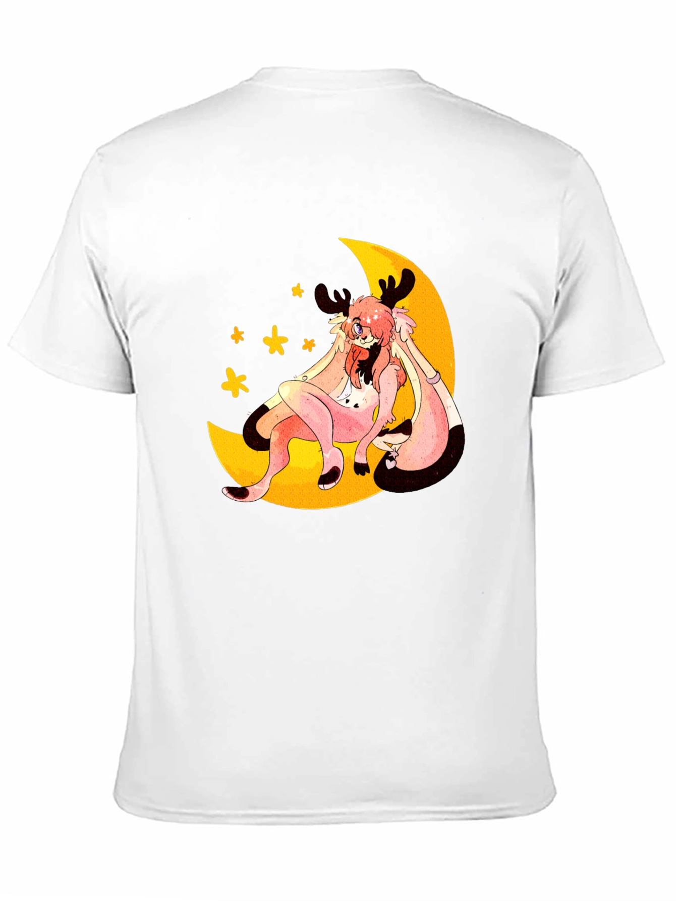 Moon Creature Graphic Black T-Shirt