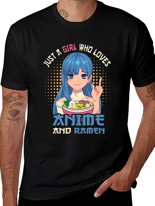 Anime and Ramen Girl T-Shirt