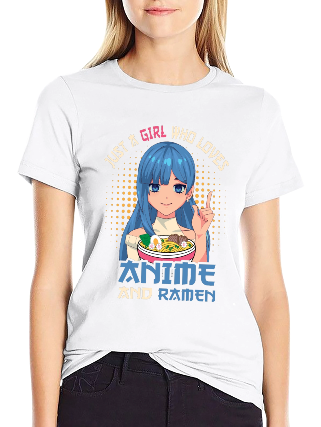 Anime and Ramen Girl T-Shirt