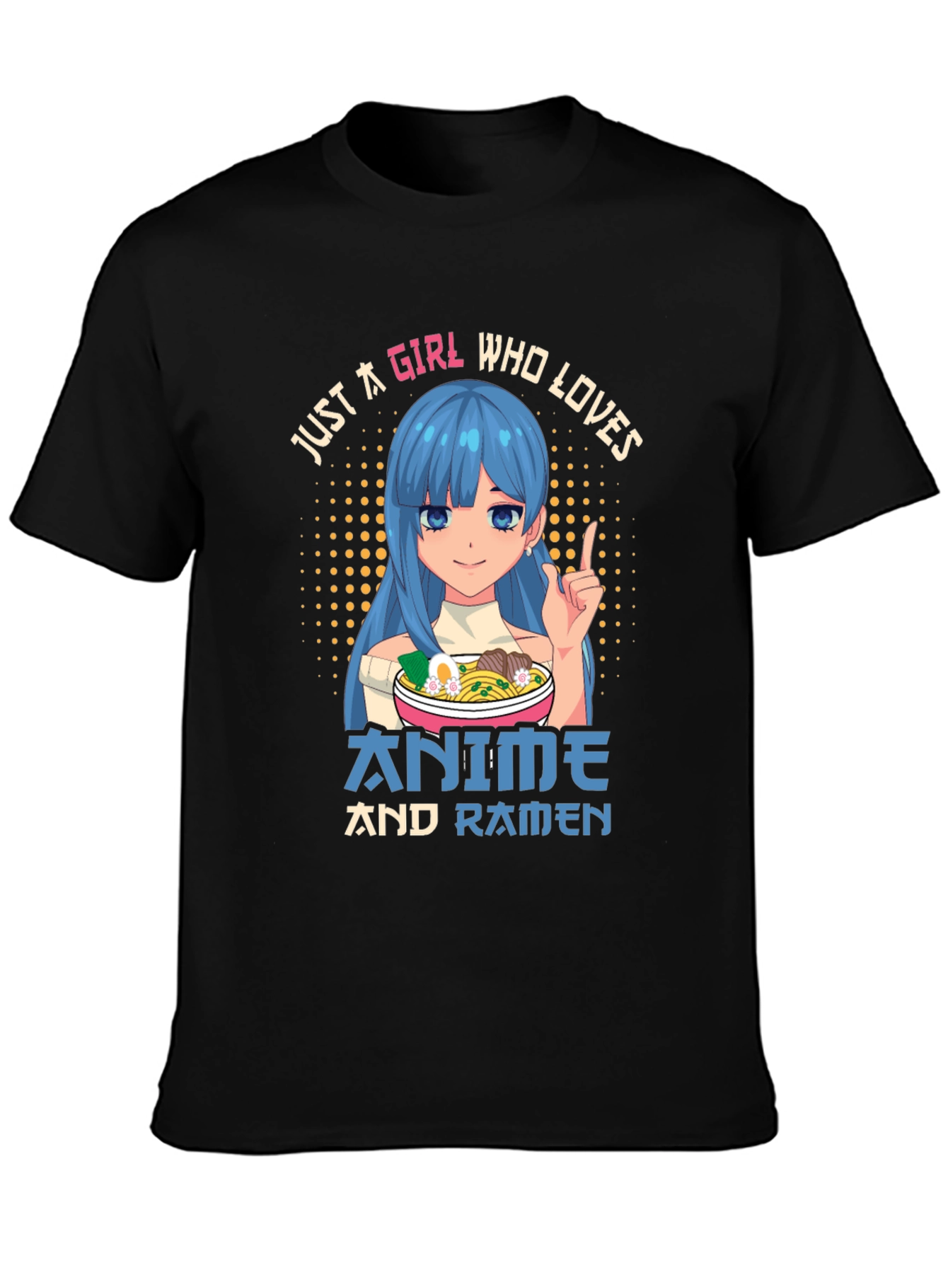 Anime and Ramen Girl T-Shirt
