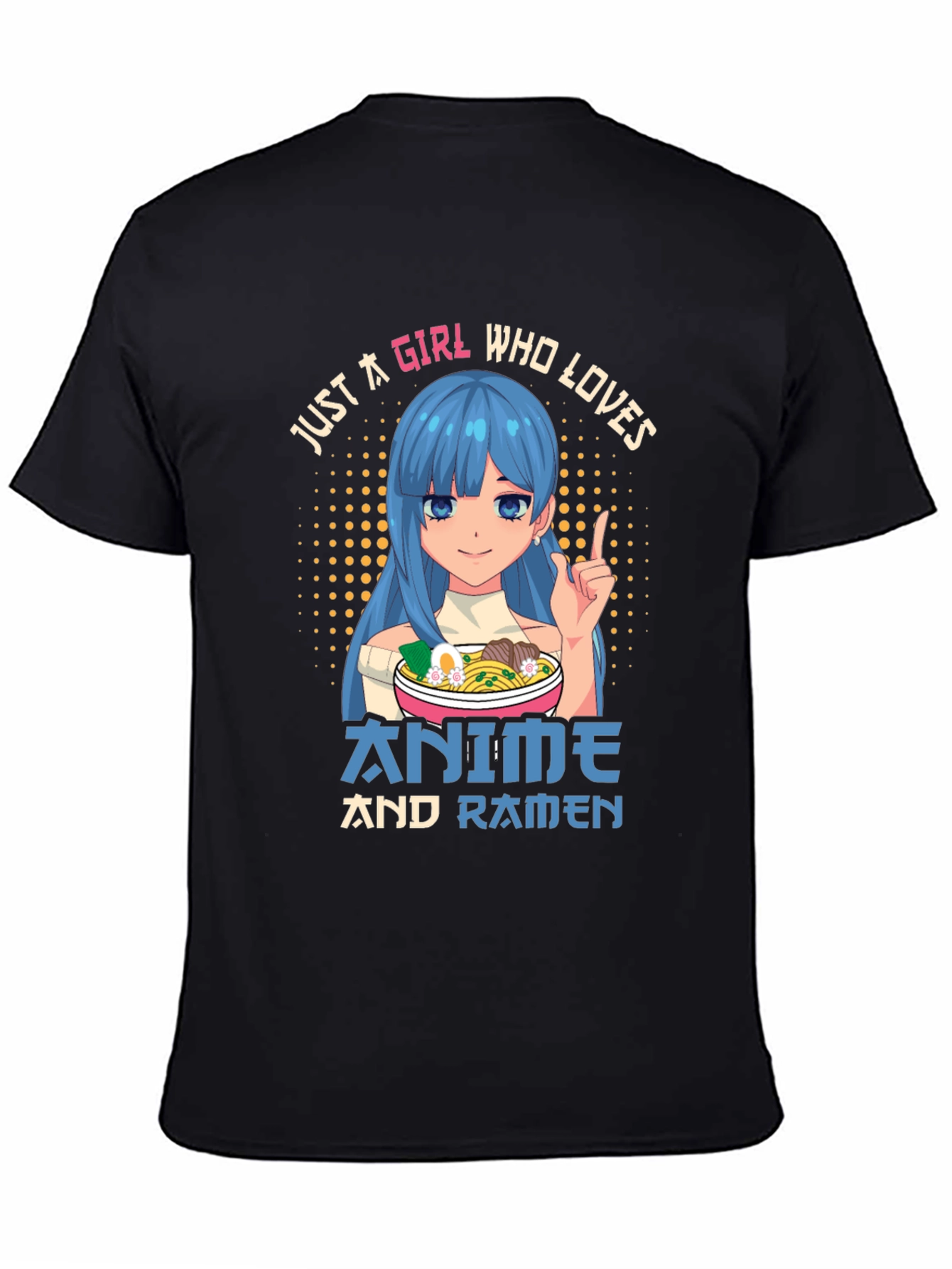 Anime and Ramen Girl T-Shirt