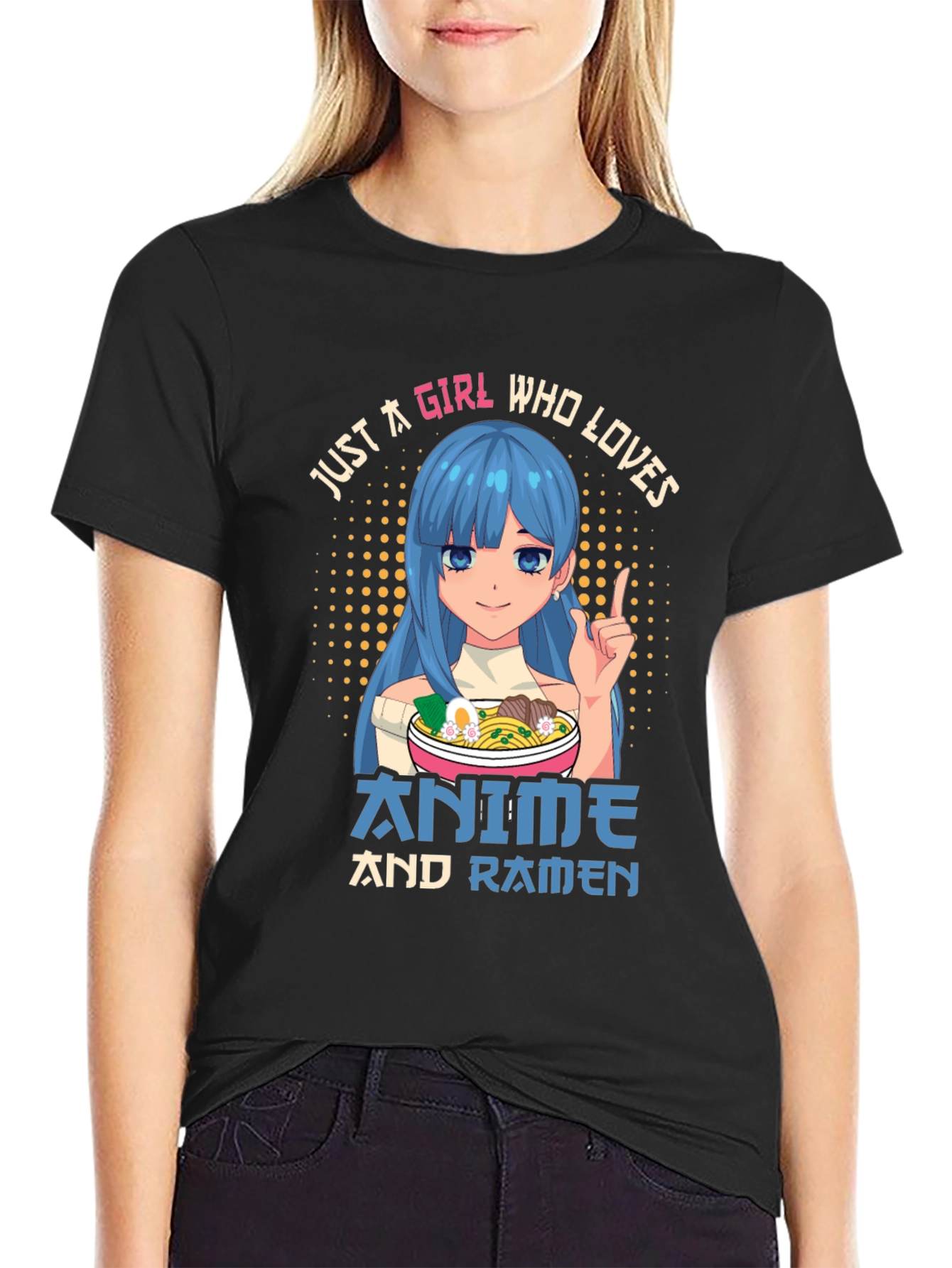 Anime and Ramen Girl T-Shirt