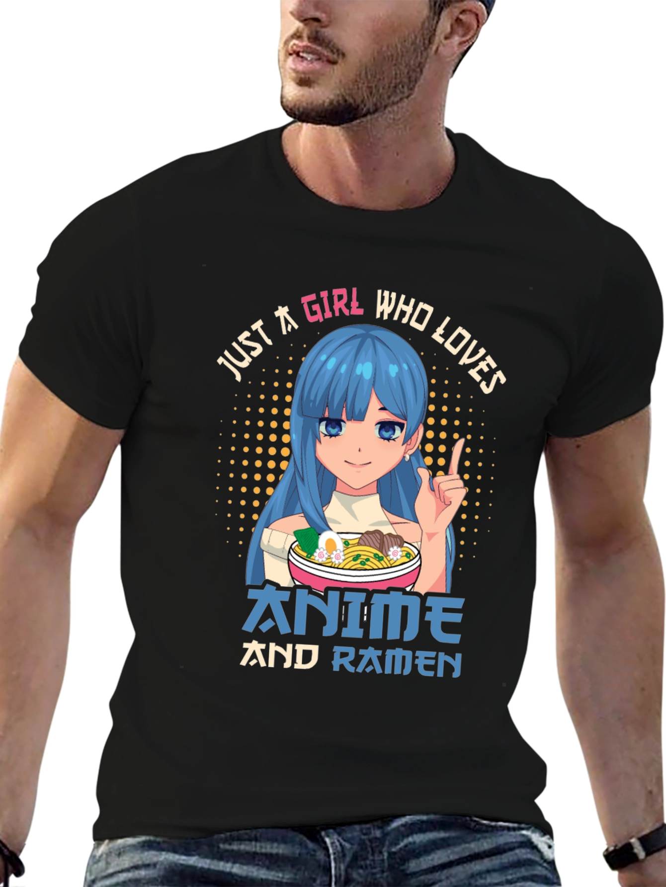Anime and Ramen Girl T-Shirt
