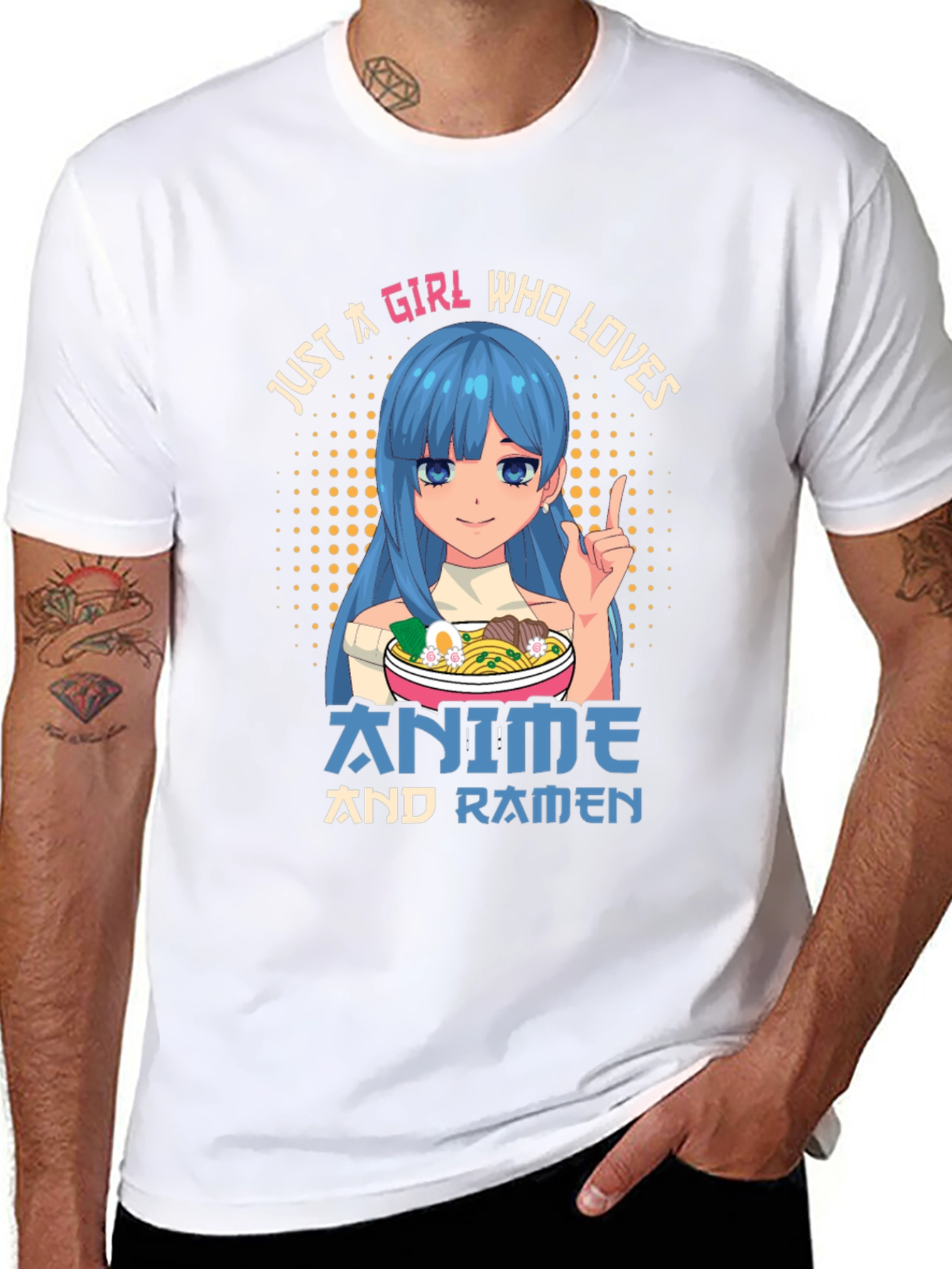 Anime and Ramen Girl T-Shirt