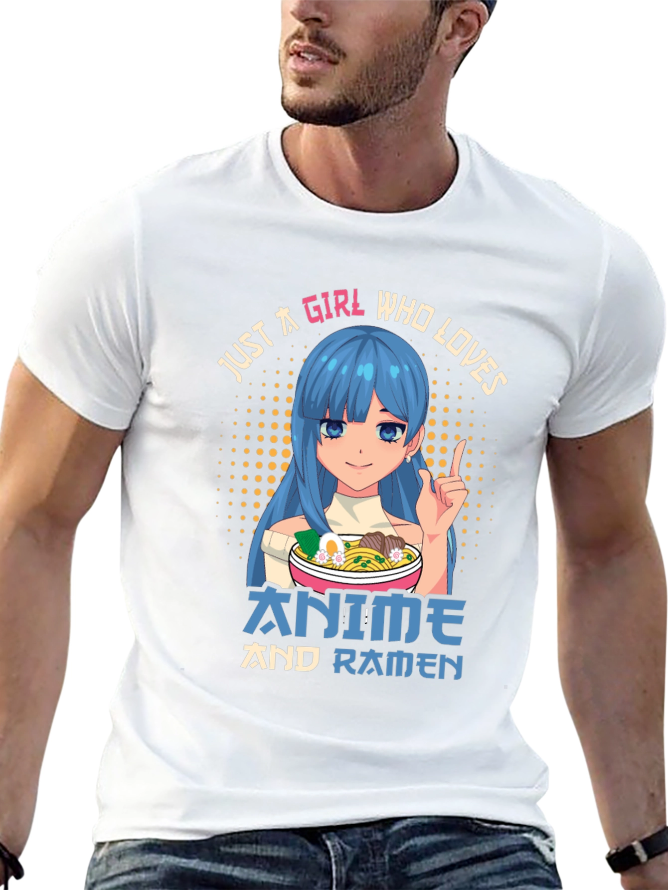 Anime and Ramen Girl T-Shirt