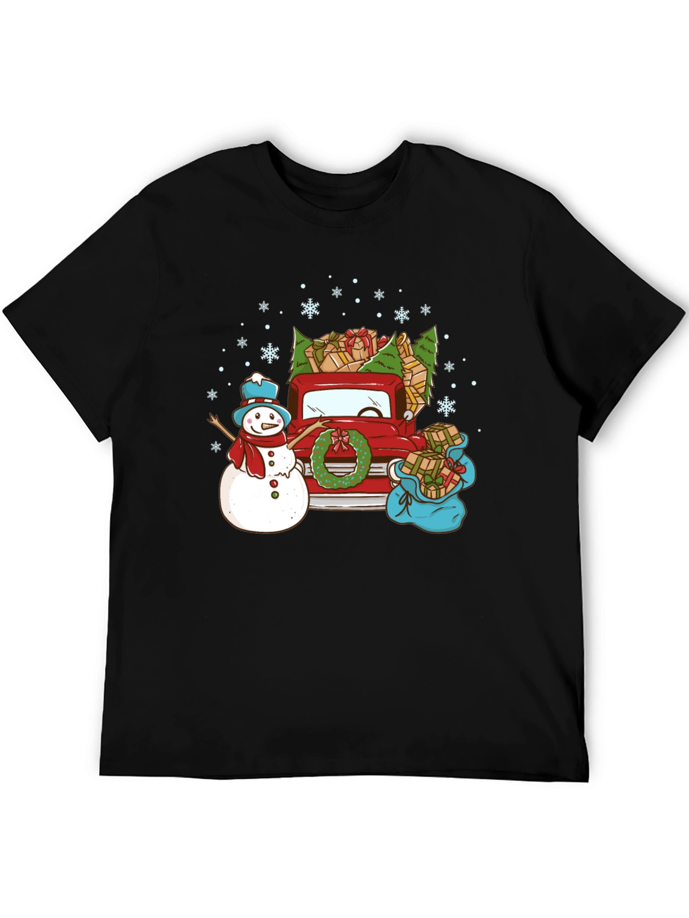 Festive Christmas Truck T-Shirt