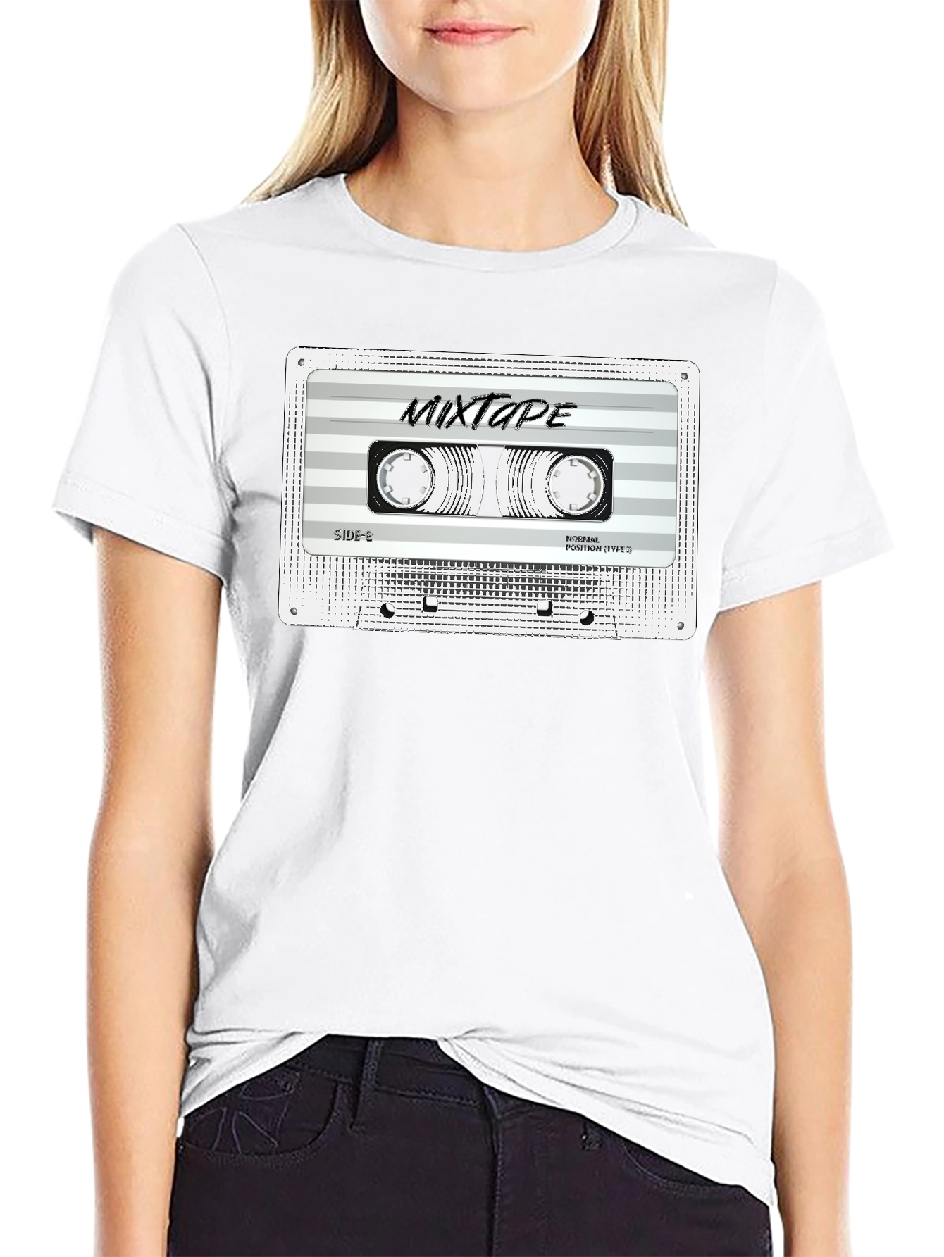 Retro Mixtape Graphic T-Shirt - Classic Cassette Tee