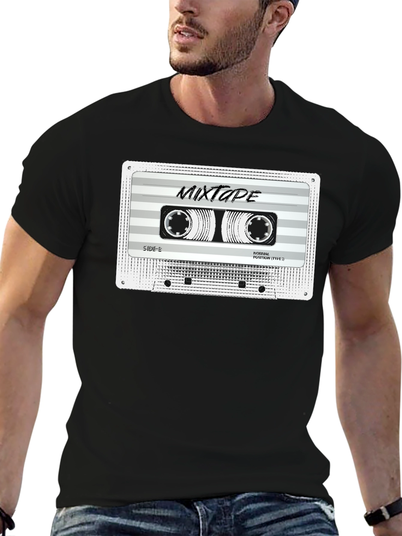 Retro Mixtape Graphic T-Shirt - Classic Cassette Tee