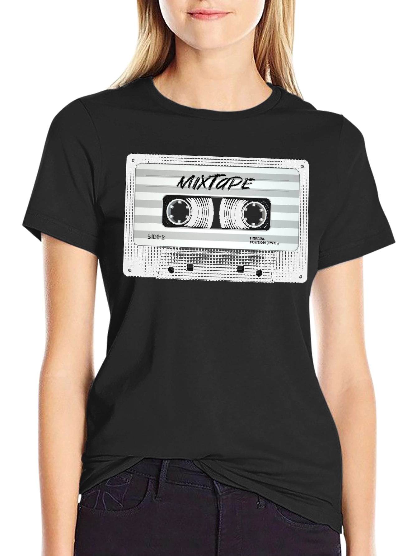 Retro Mixtape Graphic T-Shirt - Classic Cassette Tee